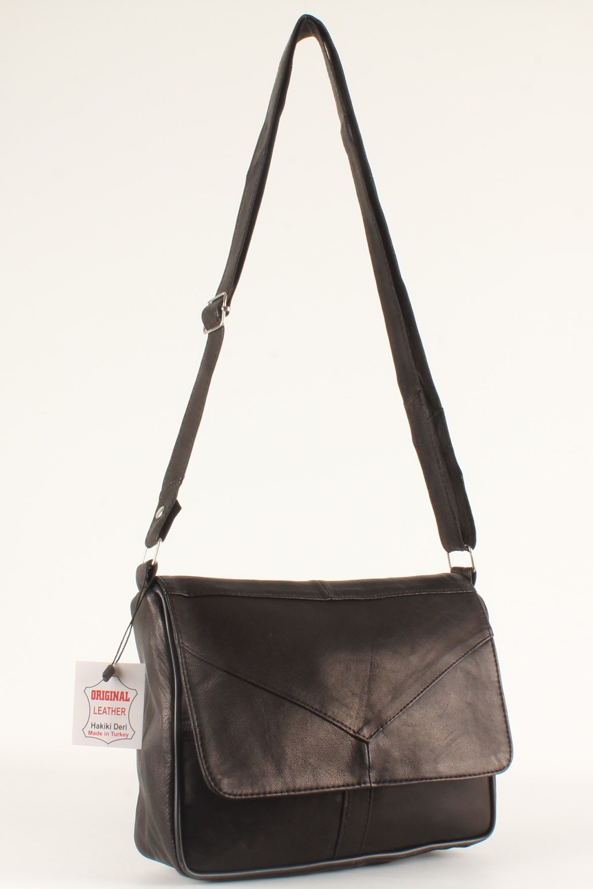 LWE1406-SLuwweLuwwe Bag'sKadın Yumuşak Hakiki Deri Parçalı ve Renkli Omuz Çantası (1406)