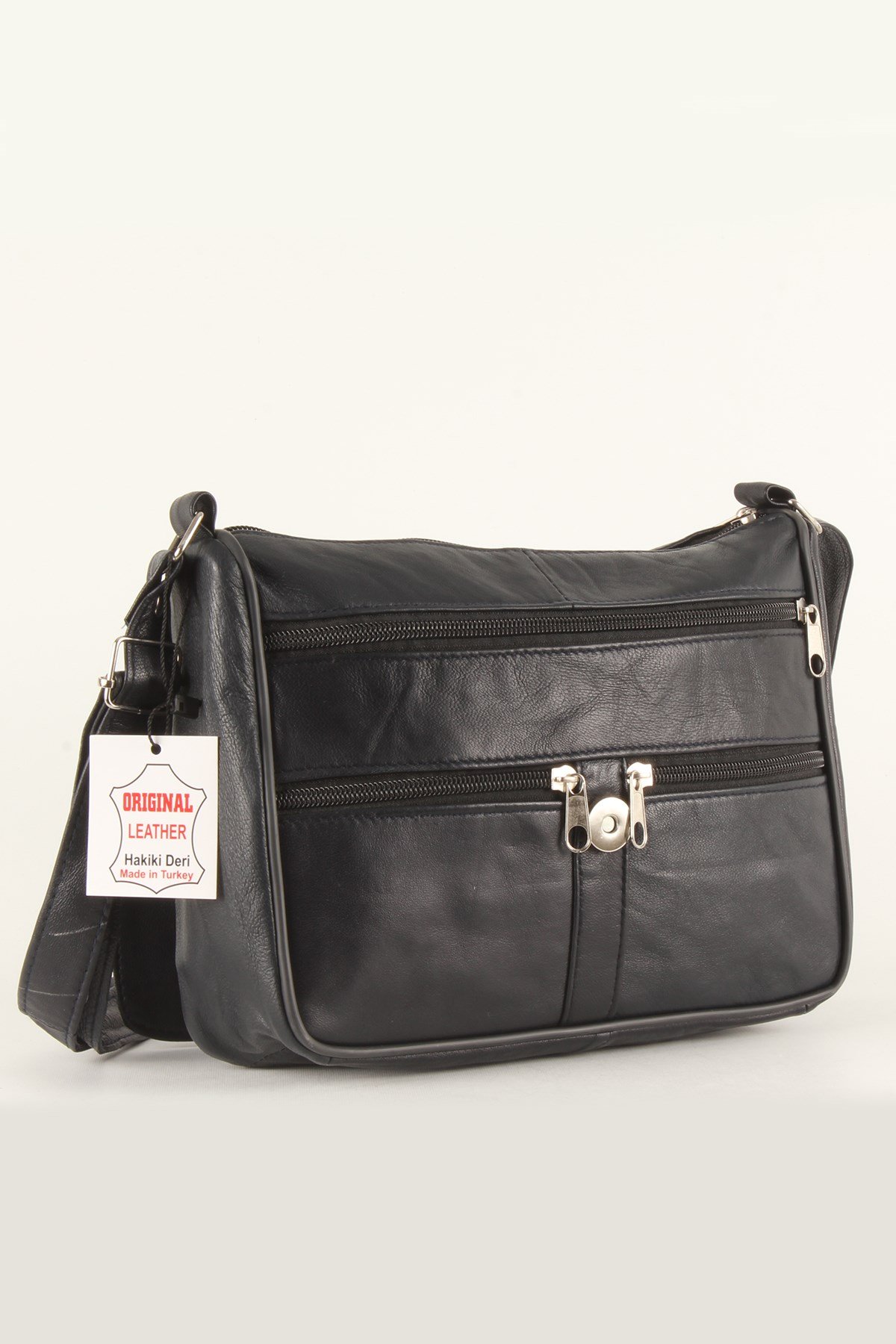 LWE1406-SLuwweLuwwe Bag'sKadın Yumuşak Hakiki Deri Parçalı ve Renkli Omuz Çantası (1406)