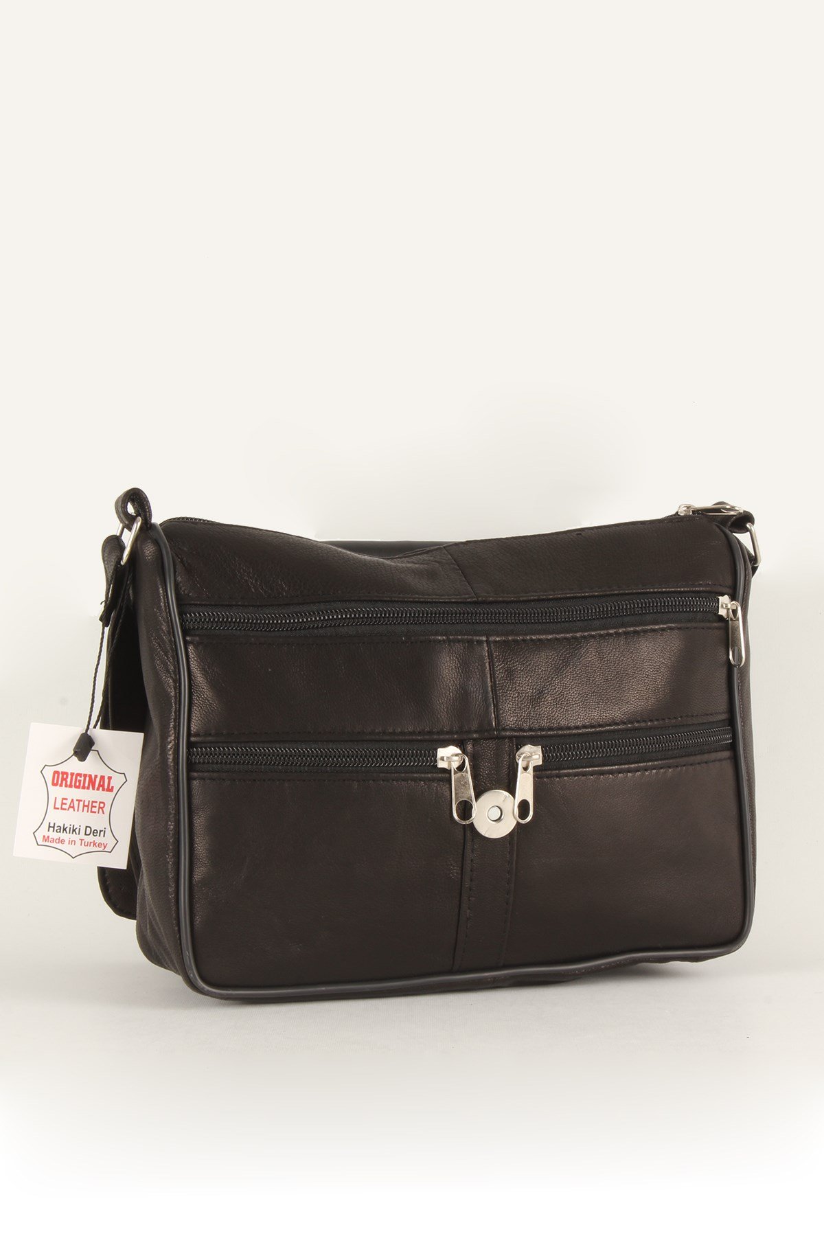 LWE1406-SLuwweLuwwe Bag'sKadın Yumuşak Hakiki Deri Parçalı ve Renkli Omuz Çantası (1406)