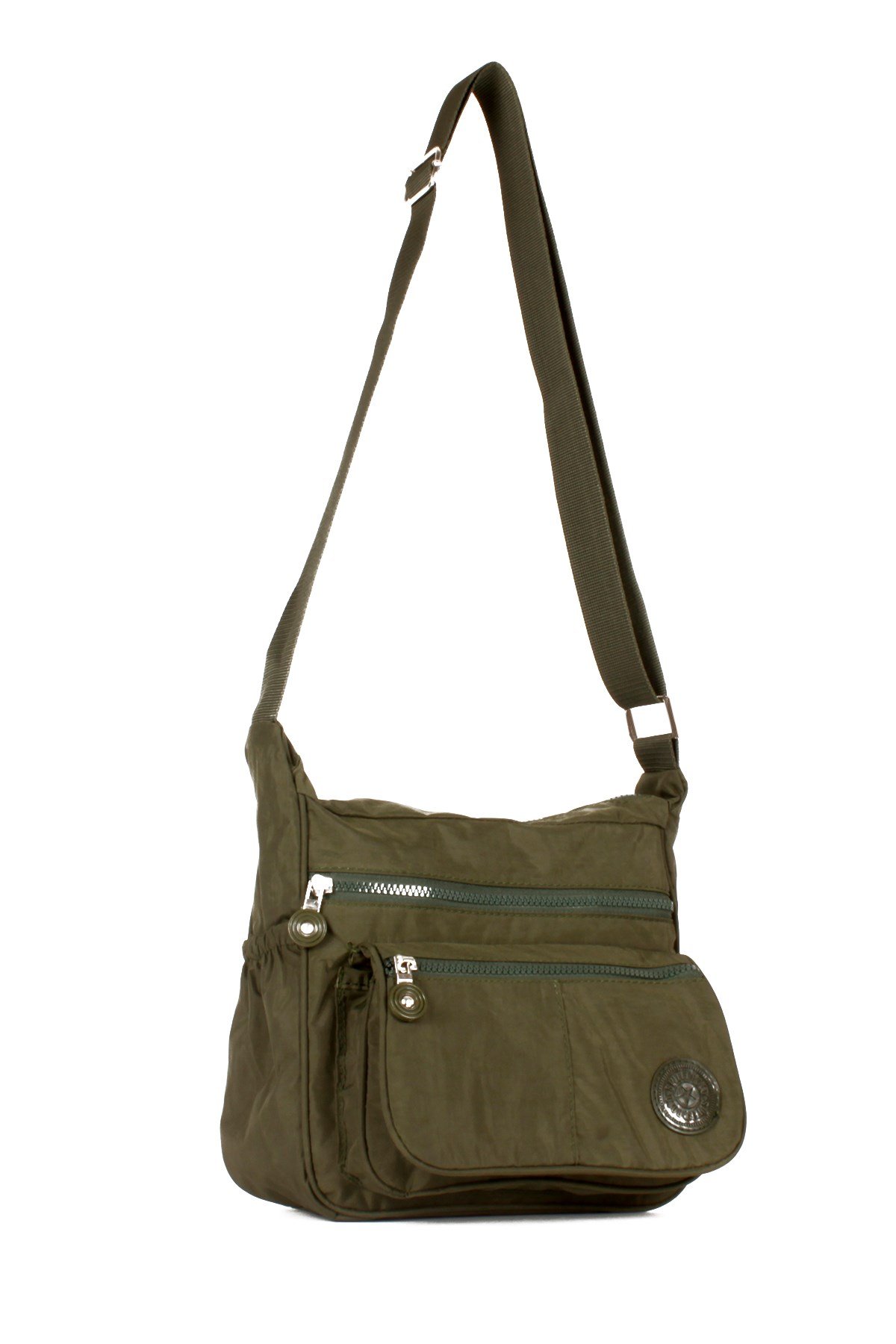 LWE10520-STalhaLuwwe Bag'sKadın Yumuşak Krinkıl Kumaş Estetik Çok Cepli Omuz - Postacı Çanta(10520)