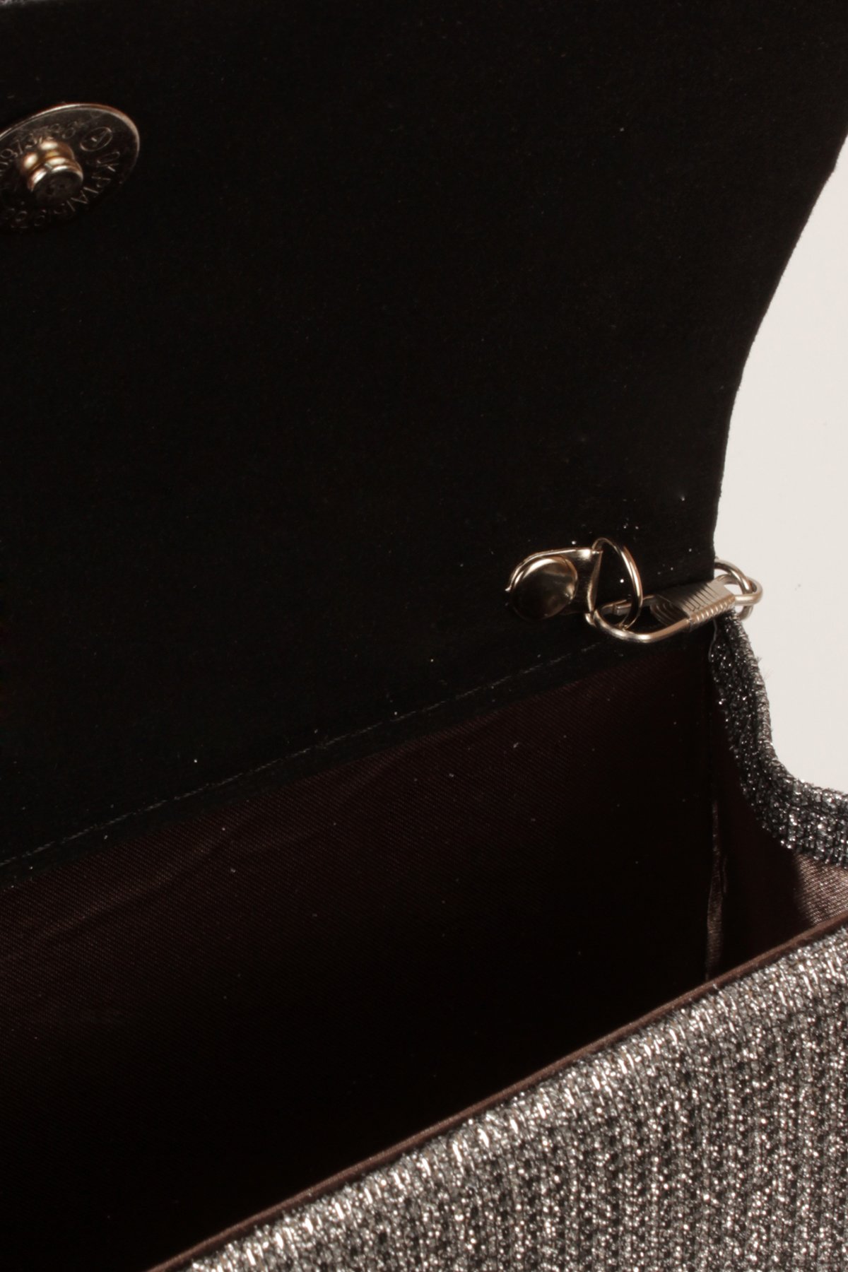 LWE10817-SyhTalhaLuwwe Bag'sKadın Zincir Askılı El Saplı Simli Doku Kararmaz Aksesuar Özel Gün Abiye El ve Omuz Çantası (10817)