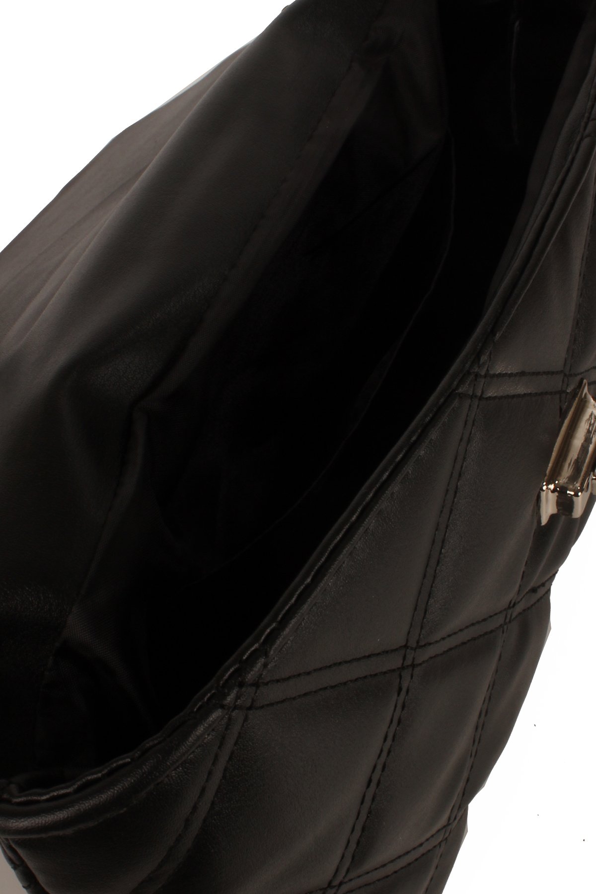 LWE10669-SyhTalhaLuwwe Bag'sKadın Zincir Askılı Kapaklı Kapitoneli Yumuşak Doku Omuz Çantası (10669)