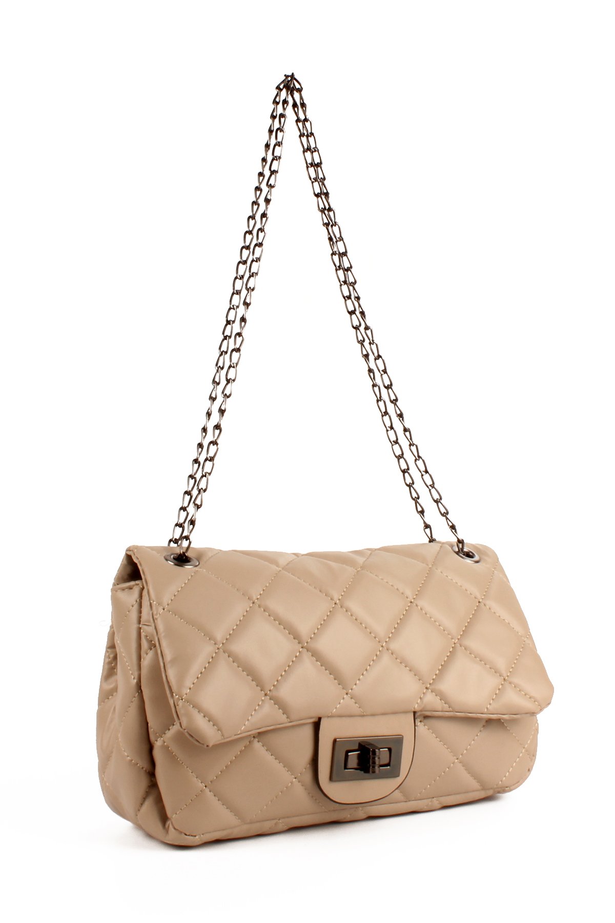 LWE20385-SLuwweLuwwe Bag'sKadın Zincir Askılı Kapitone Omuz Çantası (20385)