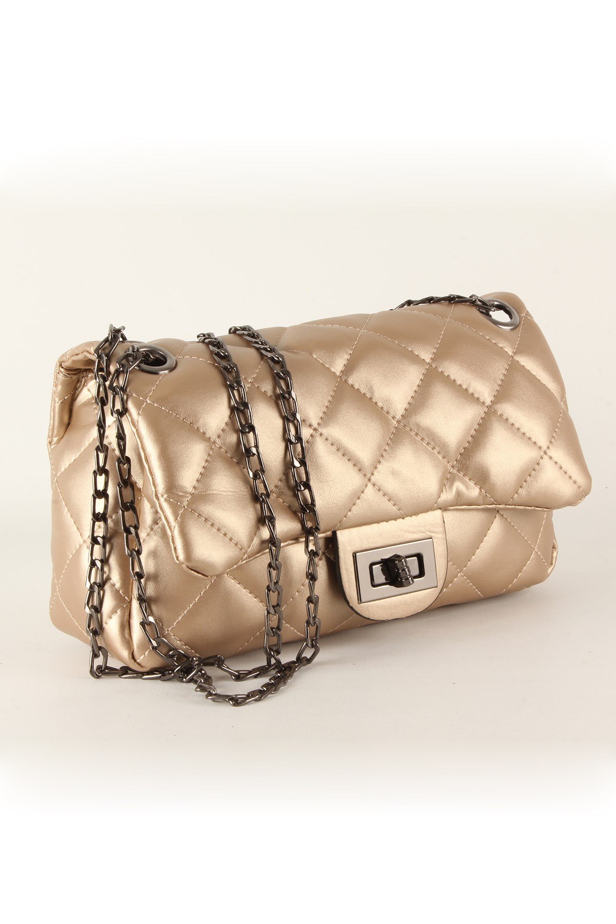 LWE20385-SLuwweLuwwe Bag'sKadın Zincir Askılı Kapitone Omuz Çantası (20385)