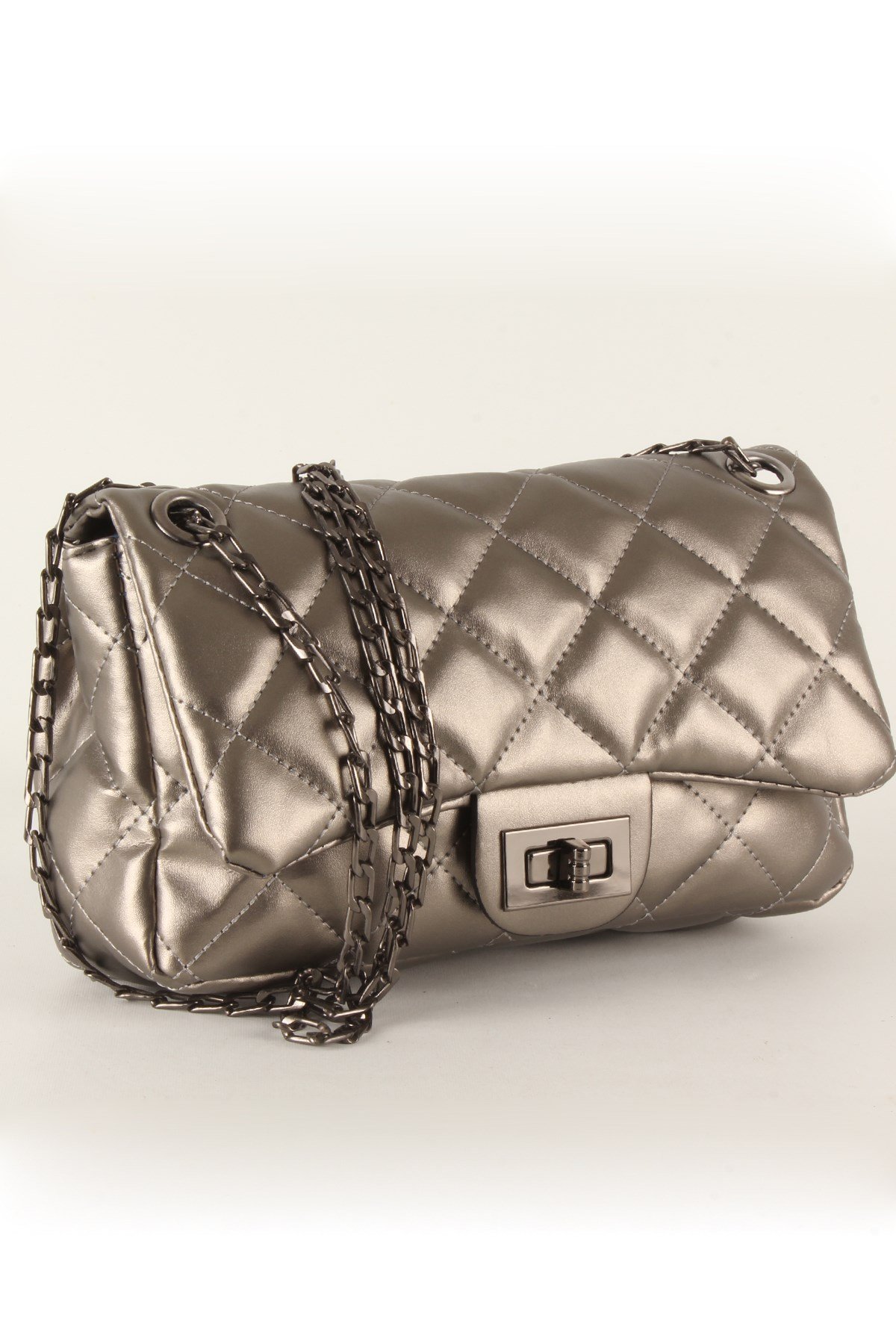 LWE20385-SLuwweLuwwe Bag'sKadın Zincir Askılı Kapitone Omuz Çantası (20385)