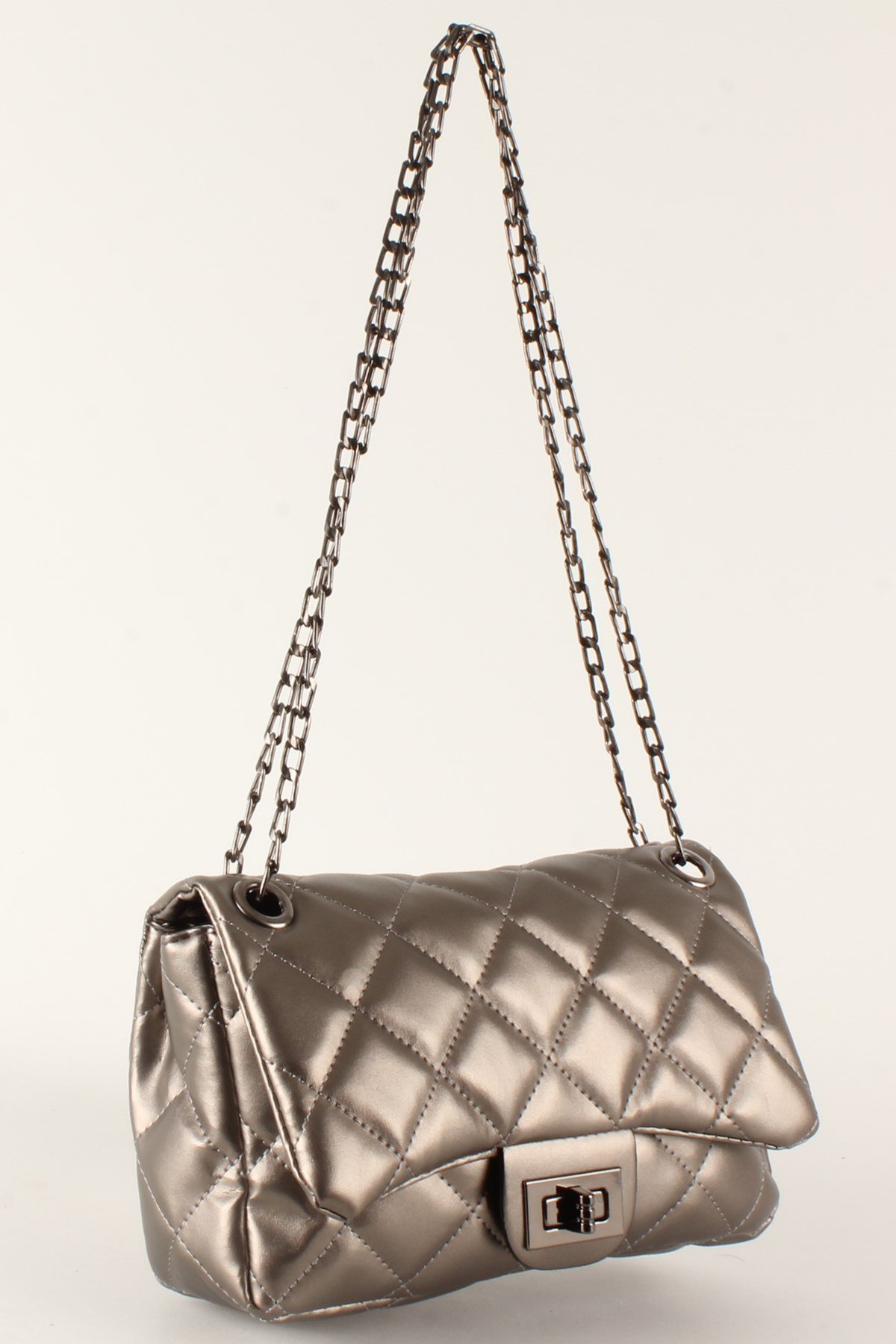 LWE20385-SLuwweLuwwe Bag'sKadın Zincir Askılı Kapitone Omuz Çantası (20385)