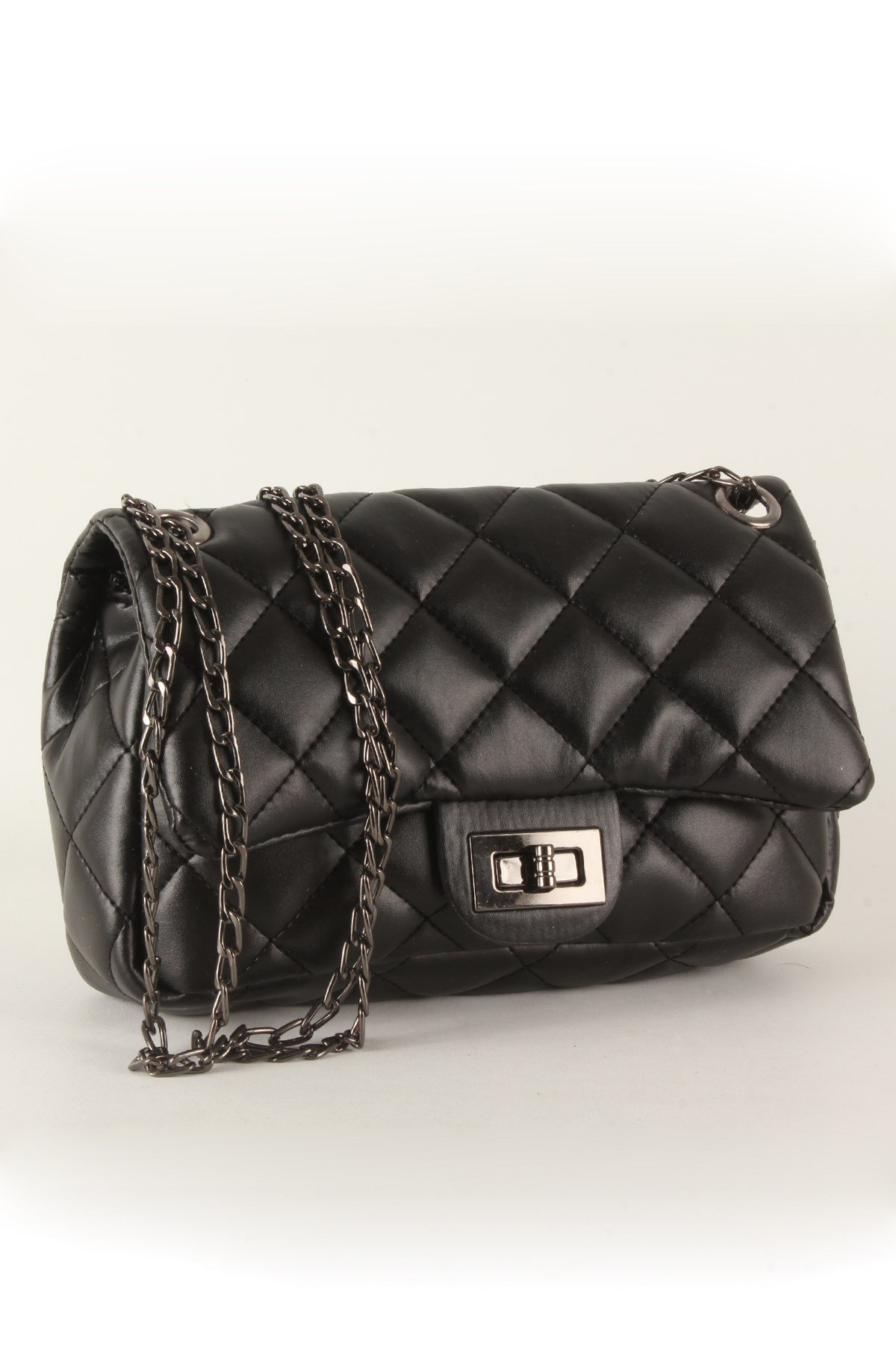 LWE20385-SLuwweLuwwe Bag'sKadın Zincir Askılı Kapitone Omuz Çantası (20385)