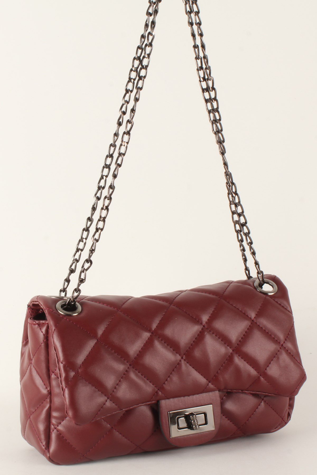 LWE20385-SLuwweLuwwe Bag'sKadın Zincir Askılı Kapitone Omuz Çantası (20385)