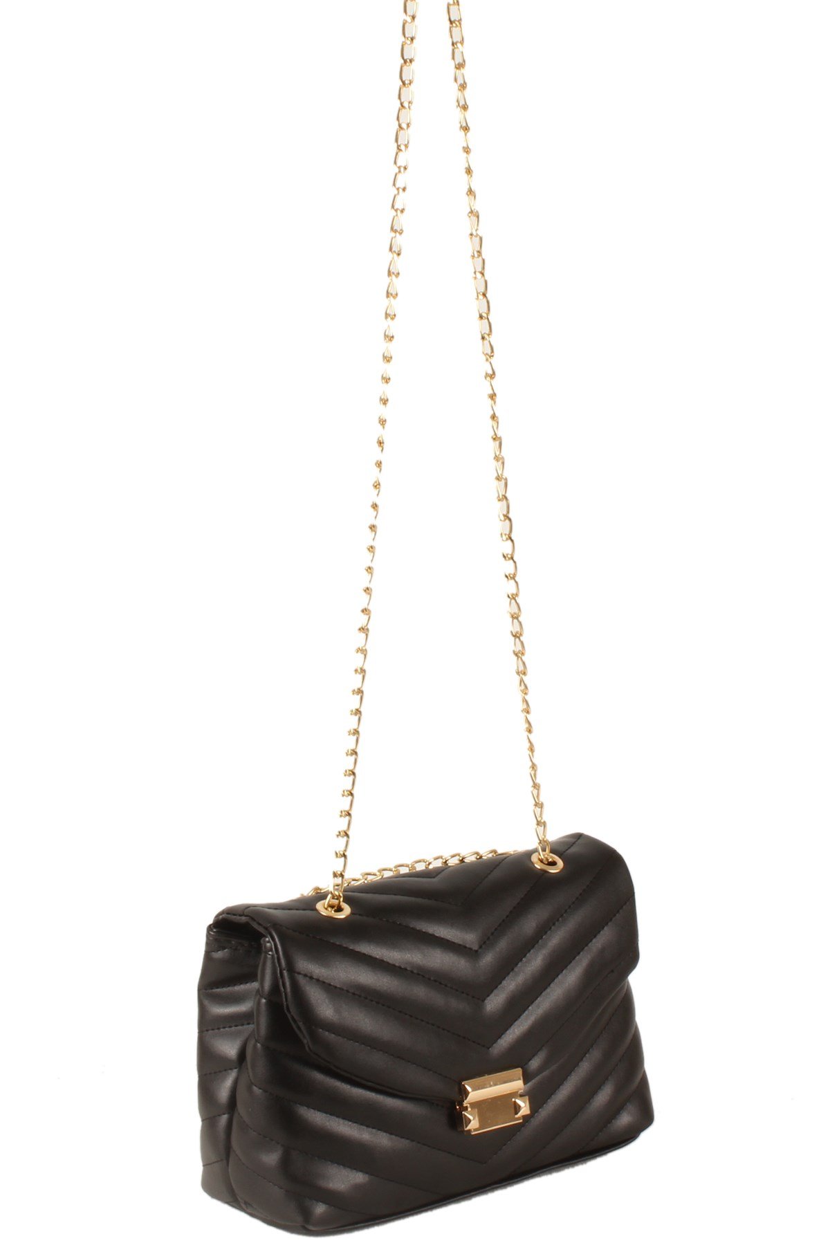 LWE20351-SLuwweLuwwe Bag'sKadın Zincir Askılı Kapitone Omuz Çantası (20351)