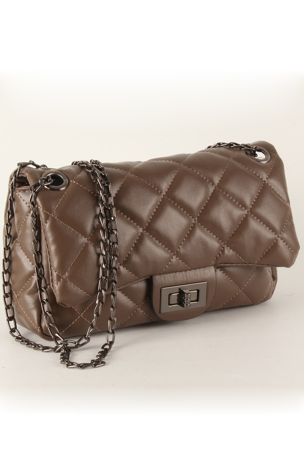 LWE20385-SLuwweLuwwe Bag'sKadın Zincir Askılı Kapitone Omuz Çantası (20385)