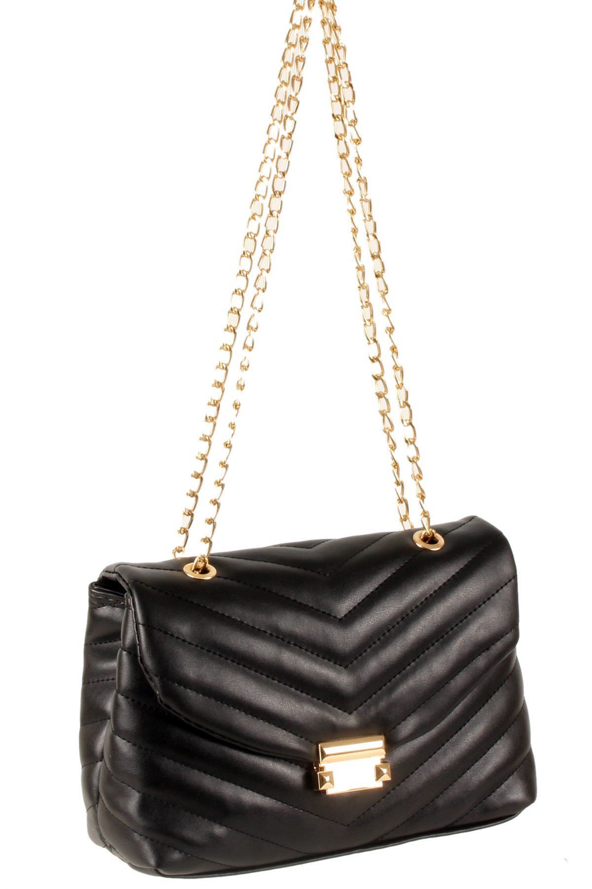 LWE20351-SLuwweLuwwe Bag'sKadın Zincir Askılı Kapitone Omuz Çantası (20351)