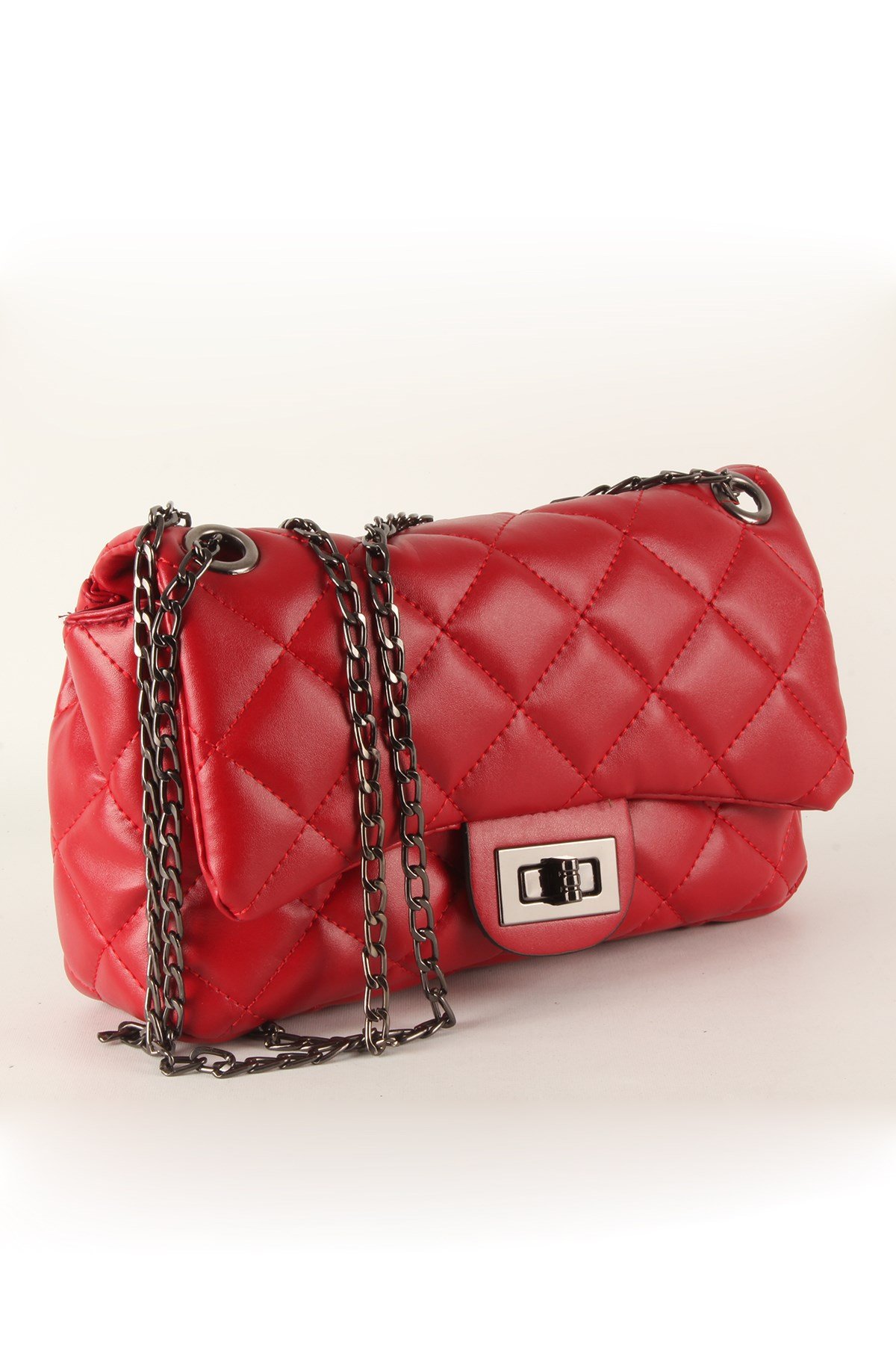 LWE20385-SLuwweLuwwe Bag'sKadın Zincir Askılı Kapitone Omuz Çantası (20385)