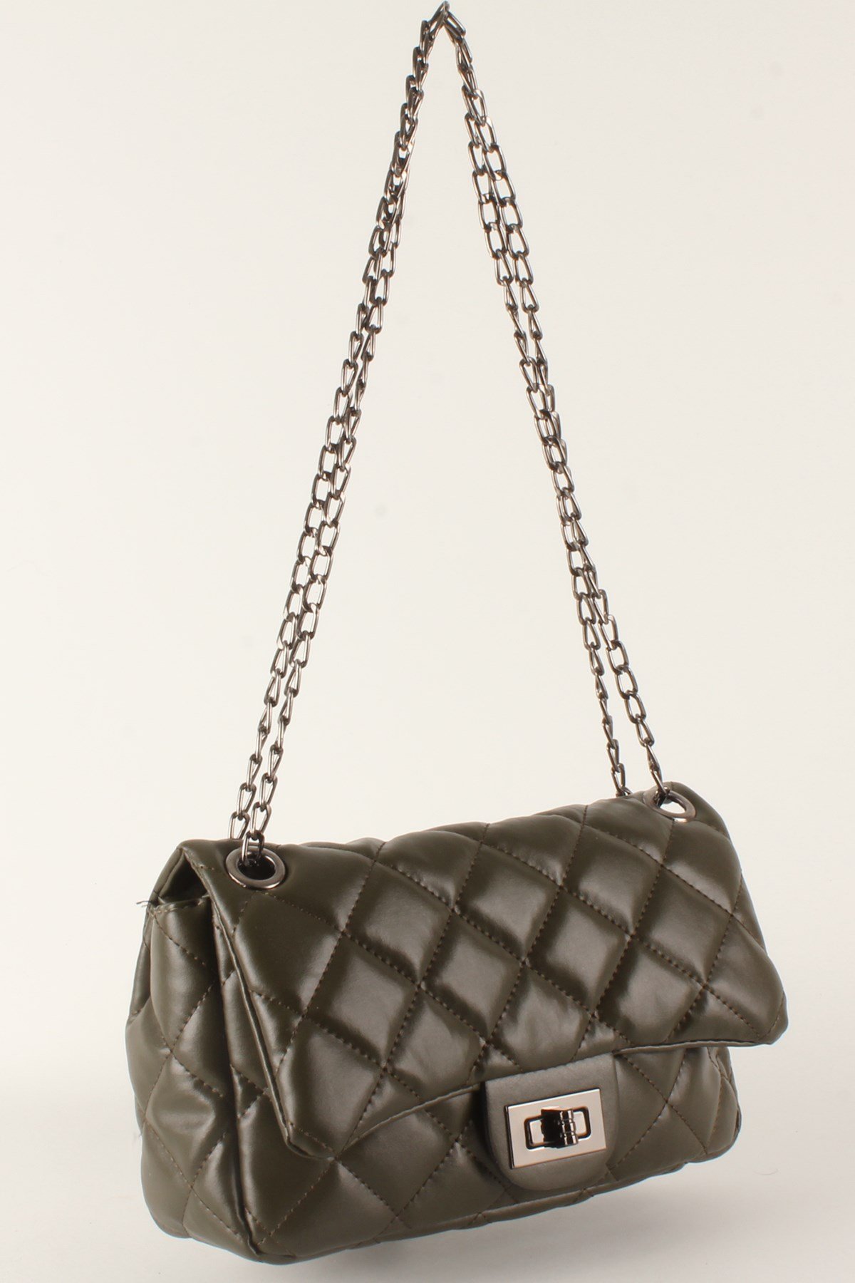 LWE20385-SLuwweLuwwe Bag'sKadın Zincir Askılı Kapitone Omuz Çantası (20385)