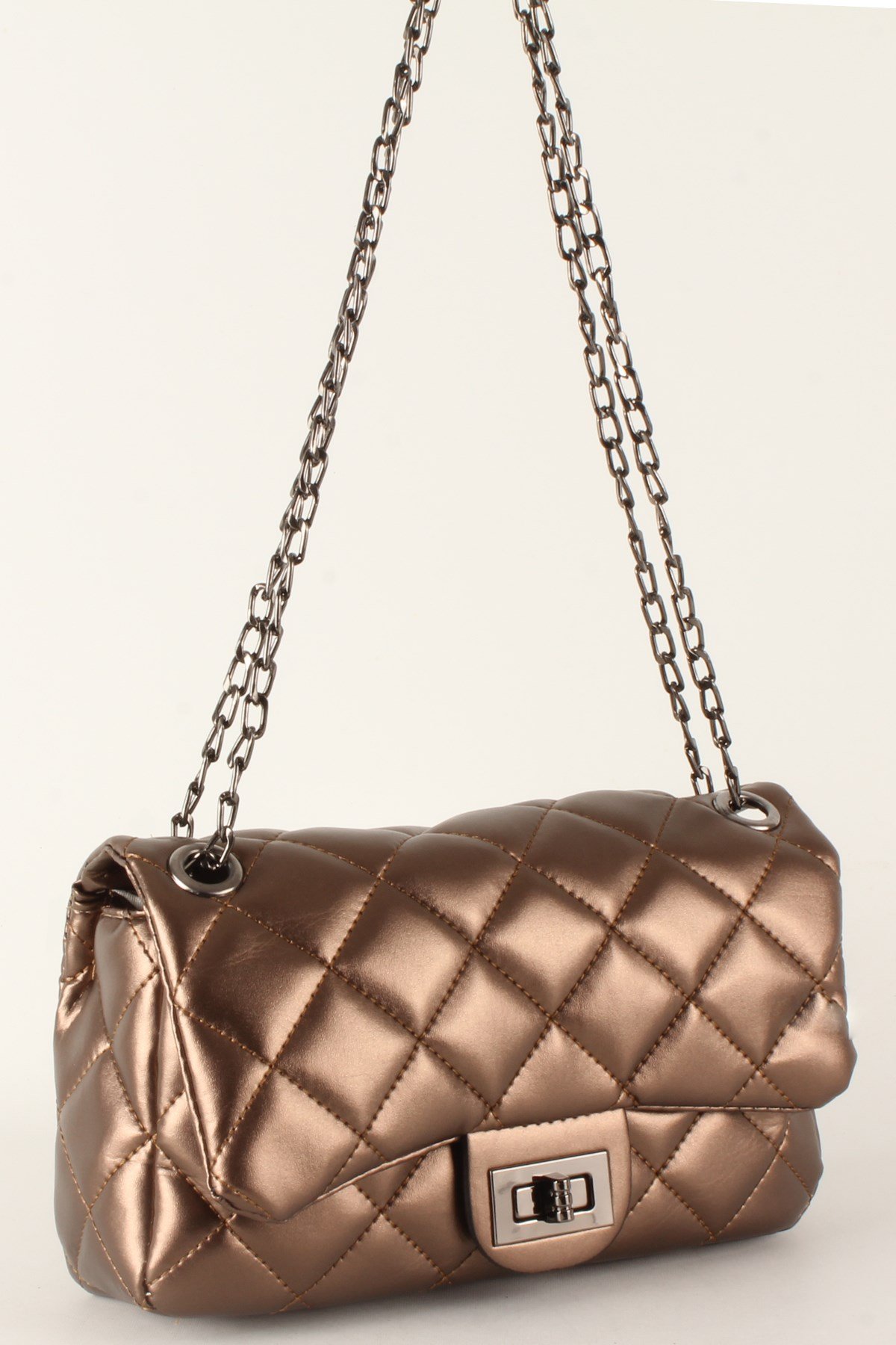 LWE20385-SLuwweLuwwe Bag'sKadın Zincir Askılı Kapitone Omuz Çantası (20385)