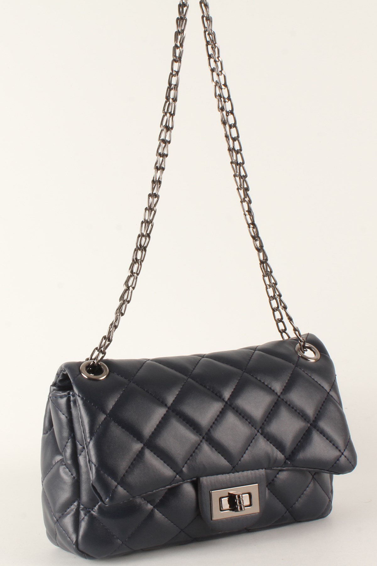 LWE20385-SLuwweLuwwe Bag'sKadın Zincir Askılı Kapitone Omuz Çantası (20385)