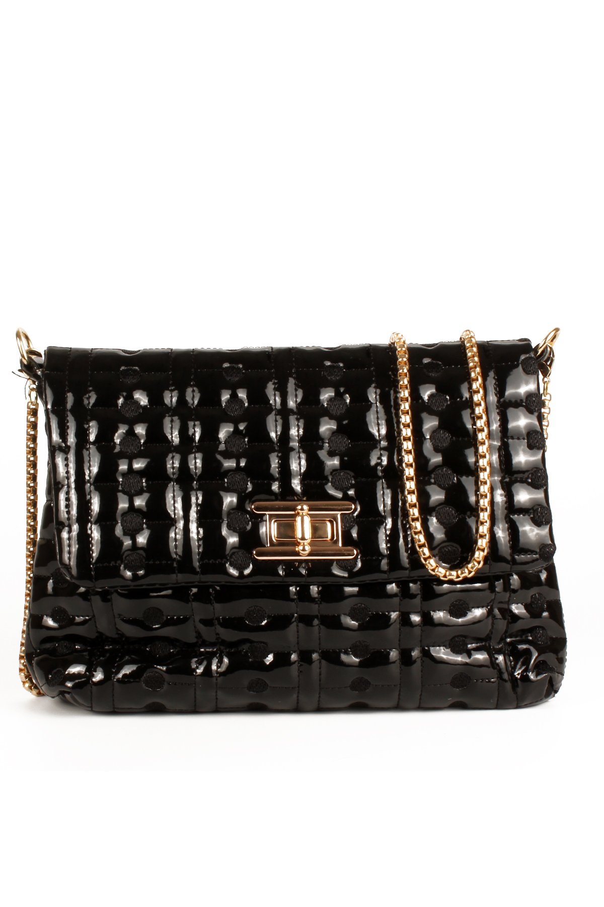 LWE10752-SyhTalhaLuwwe Bag'sKadın Zincir Askılı Kapitoneli Özel Dokuma Nakışlı Omuz Çantası (10752)