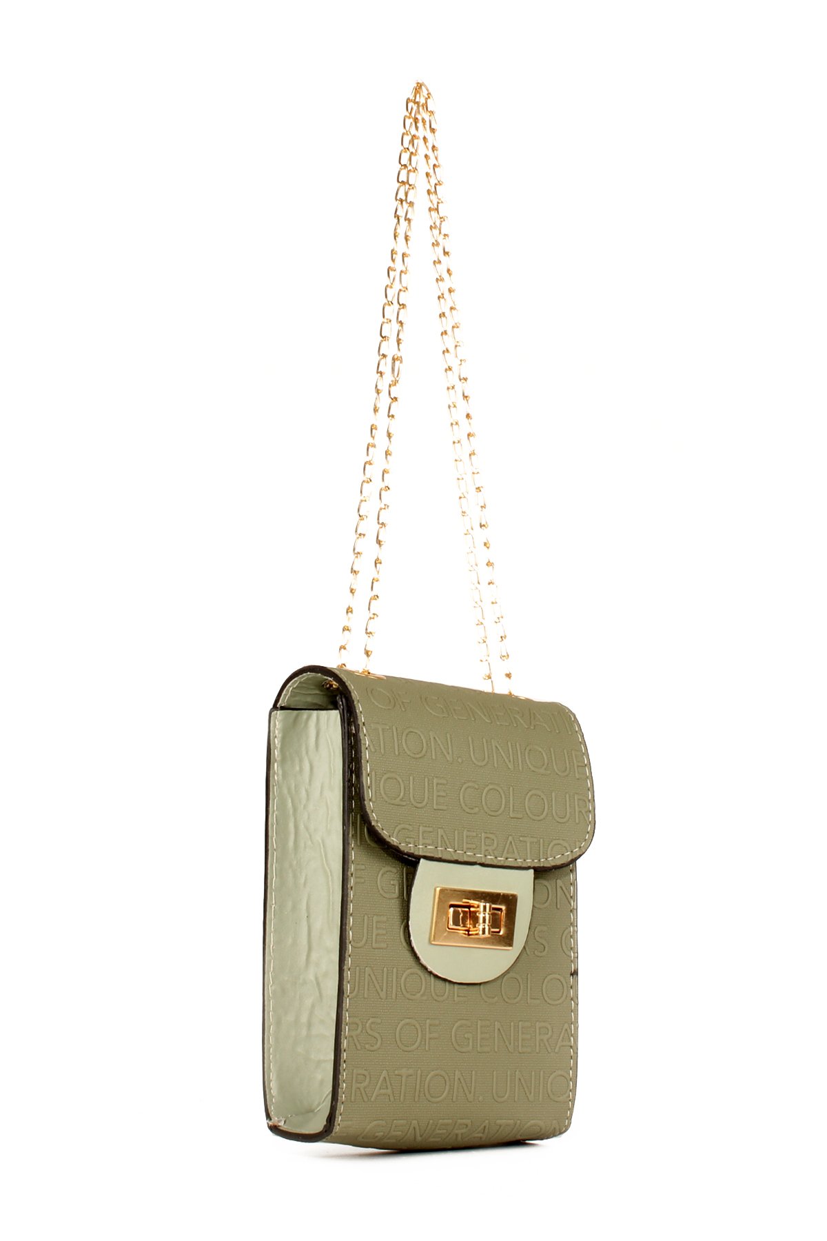 LWE20621-SyhTalhaLuwwe Bag'sKadın Zincir Askılı Midi Boy Omuz Çantası (20621)