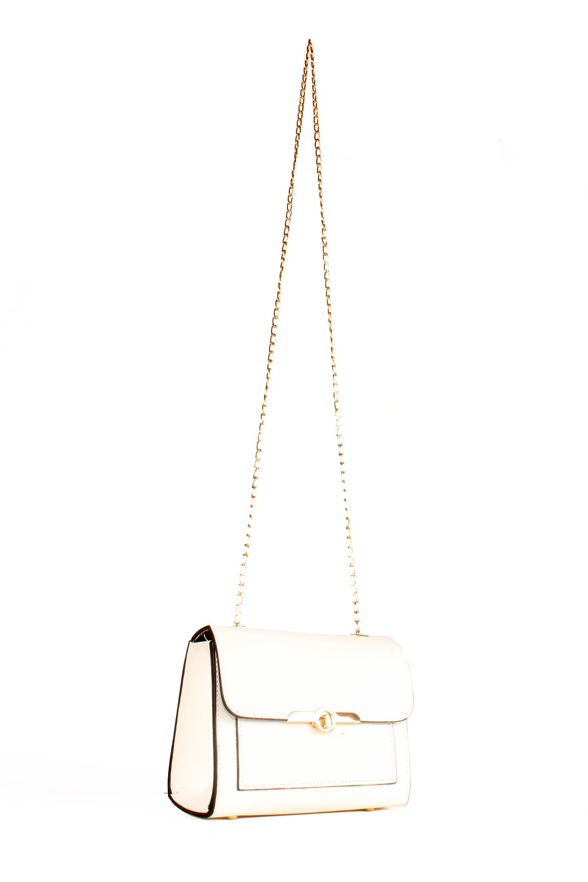 LWE20613-SyhTalhaLuwwe Bag'sKadın Zincir Askılı Midi Boy Ön Cepli Omuz Çantası (20613)