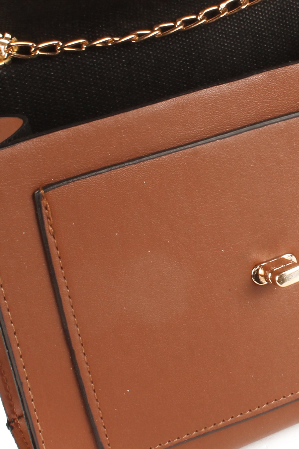 LWE20613-SyhTalhaLuwwe Bag'sKadın Zincir Askılı Midi Boy Ön Cepli Omuz Çantası (20613)