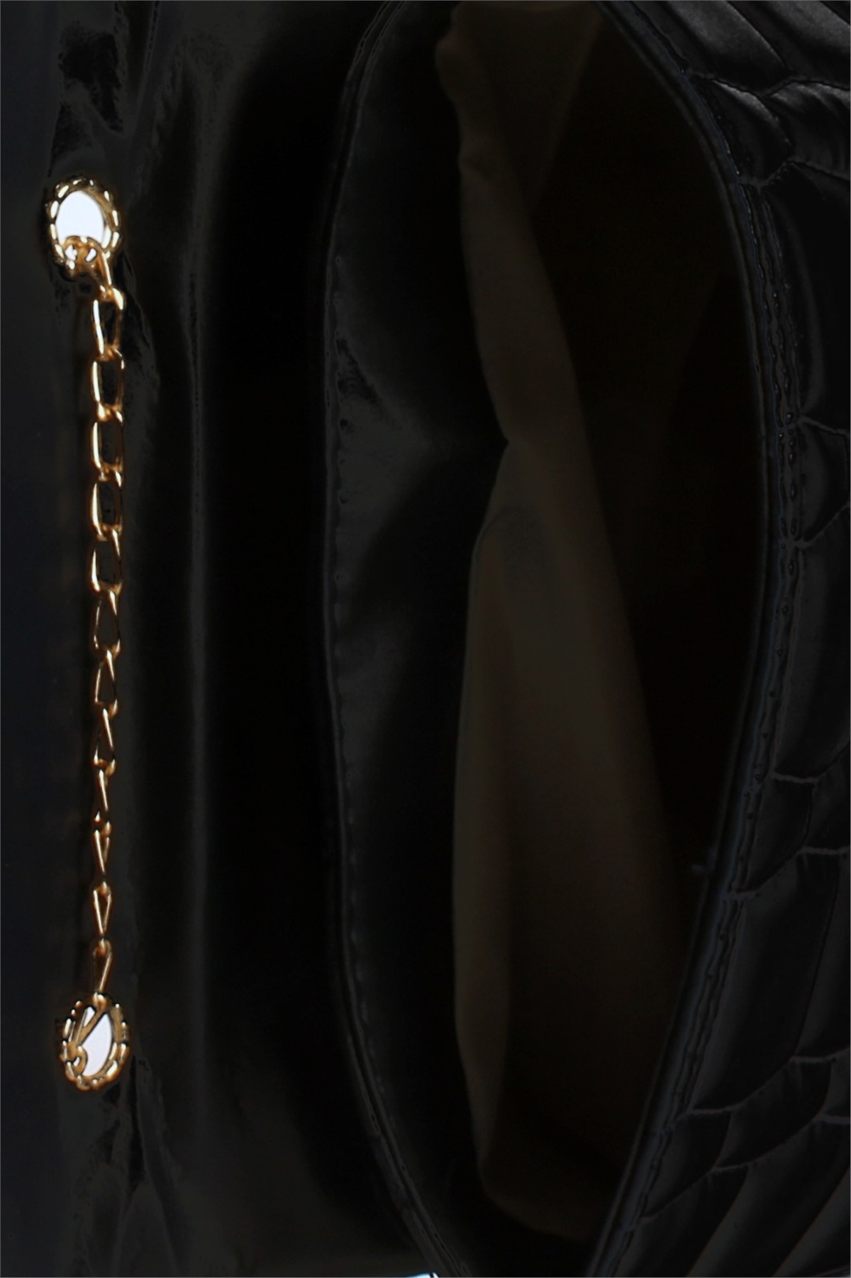 LWE20713-SyhTalhaLuwwe Bag'sKadın Zincir Askılı Nakışlı Kilitli Kapama Omuz Çantası (20713)