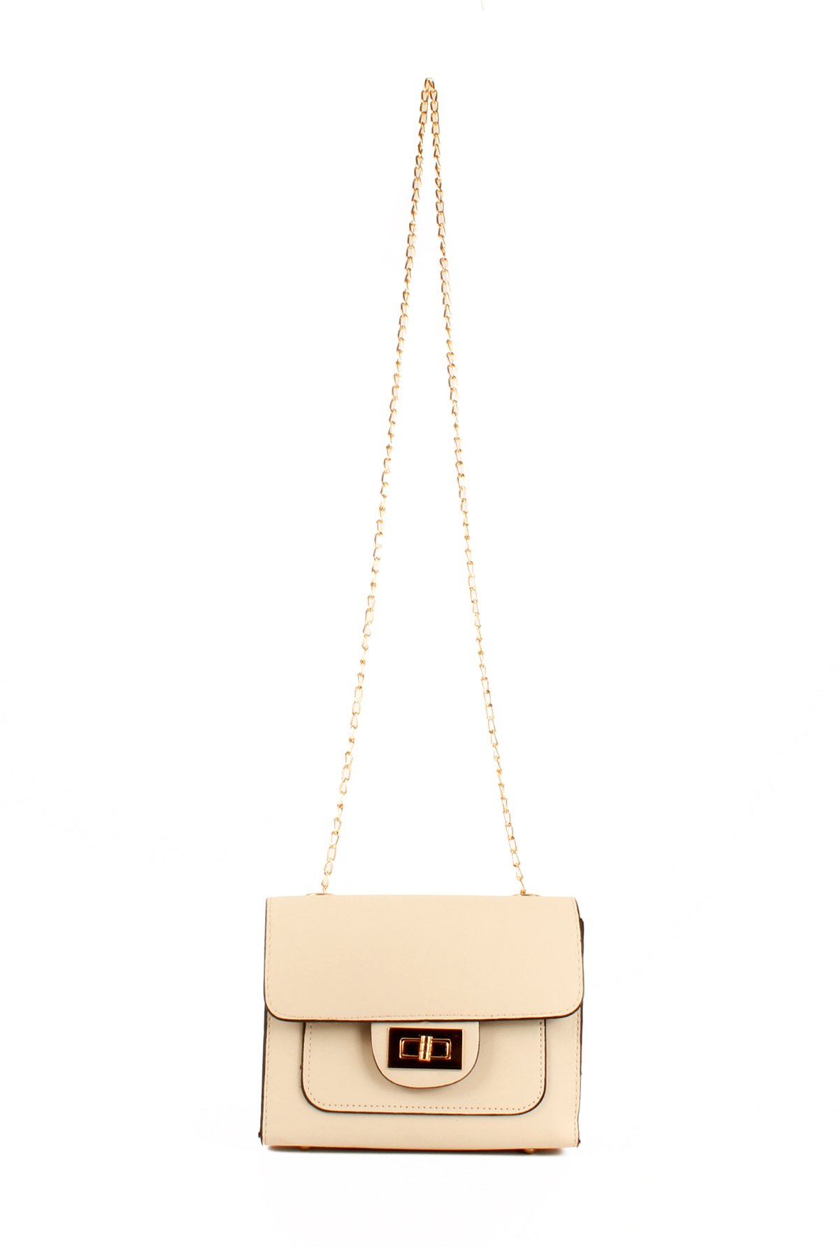 LWE20689-SyhMusabLuwwe Bag'sKadın Zincir Askılı Ön Cepli Omuz Çantası (20689)