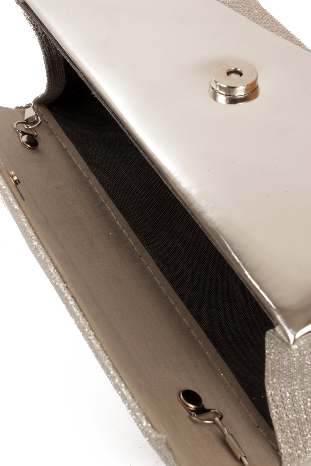 LWE10844-SyhTalhaLuwwe Bag'sKadın Zincir Askılı Simli Doku Kararmaz Aksesuar Özel Gün Abiye - Porföy El ve Omuz Çantası (10844)