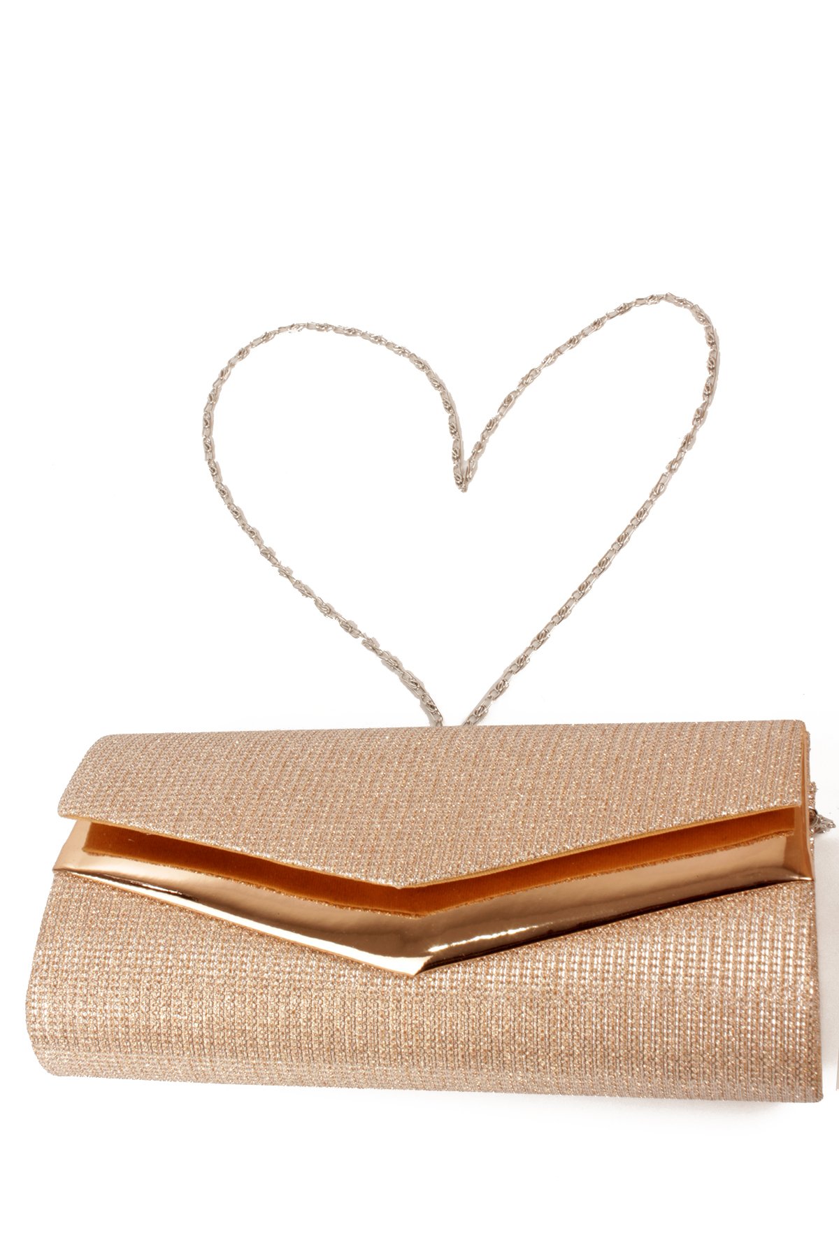 LWE10844-SyhTalhaLuwwe Bag'sKadın Zincir Askılı Simli Doku Kararmaz Aksesuar Özel Gün Abiye - Porföy El ve Omuz Çantası (10844)