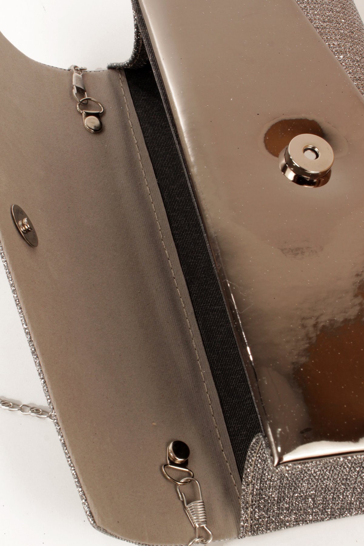 LWE10844-SyhTalhaLuwwe Bag'sKadın Zincir Askılı Simli Doku Kararmaz Aksesuar Özel Gün Abiye - Porföy El ve Omuz Çantası (10844)