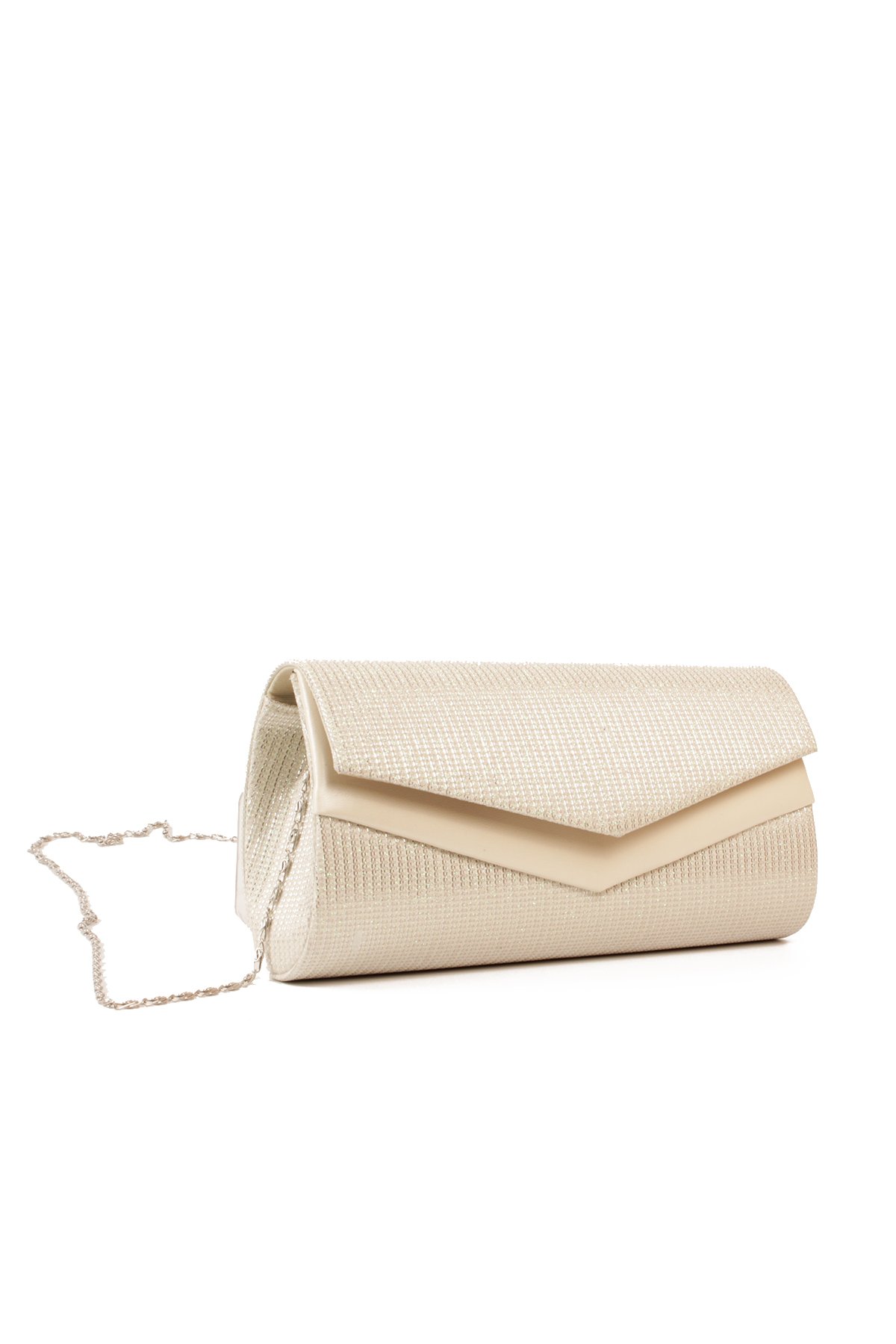 LWE10844-SyhTalhaLuwwe Bag'sKadın Zincir Askılı Simli Doku Kararmaz Aksesuar Özel Gün Abiye - Porföy El ve Omuz Çantası (10844)