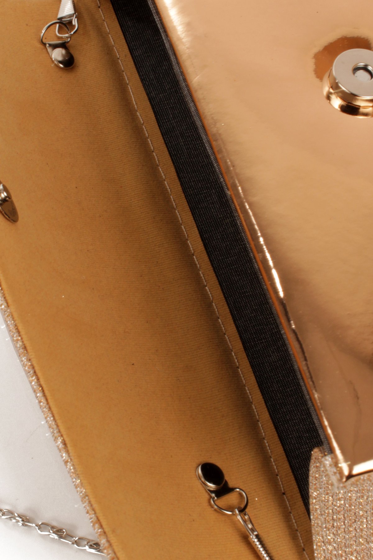 LWE10844-SyhTalhaLuwwe Bag'sKadın Zincir Askılı Simli Doku Kararmaz Aksesuar Özel Gün Abiye - Porföy El ve Omuz Çantası (10844)