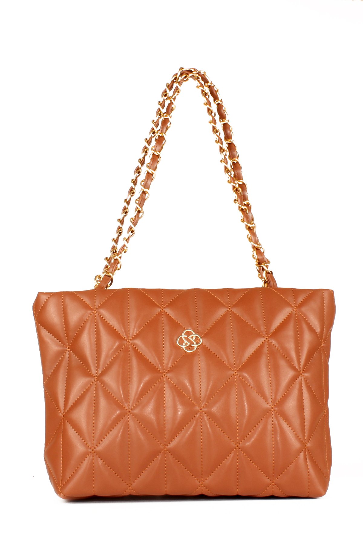 LWE10599-SOsmanlıLuwwe Bag'sKadın Zincir Deri Askılı Kapitone Omuz Çantası (10599)