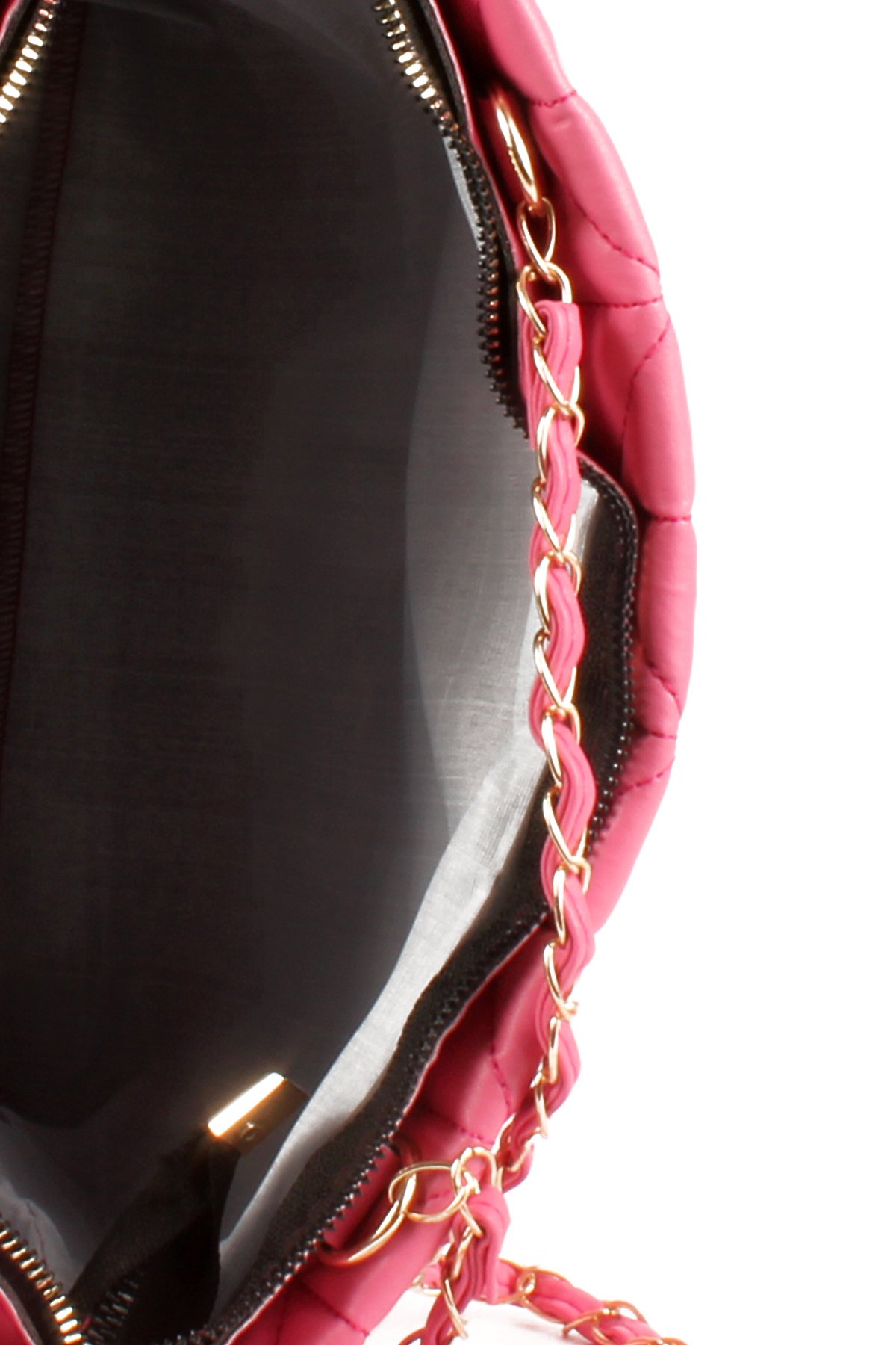 LWE10599-SOsmanlıLuwwe Bag'sKadın Zincir Deri Askılı Kapitone Omuz Çantası (10599)