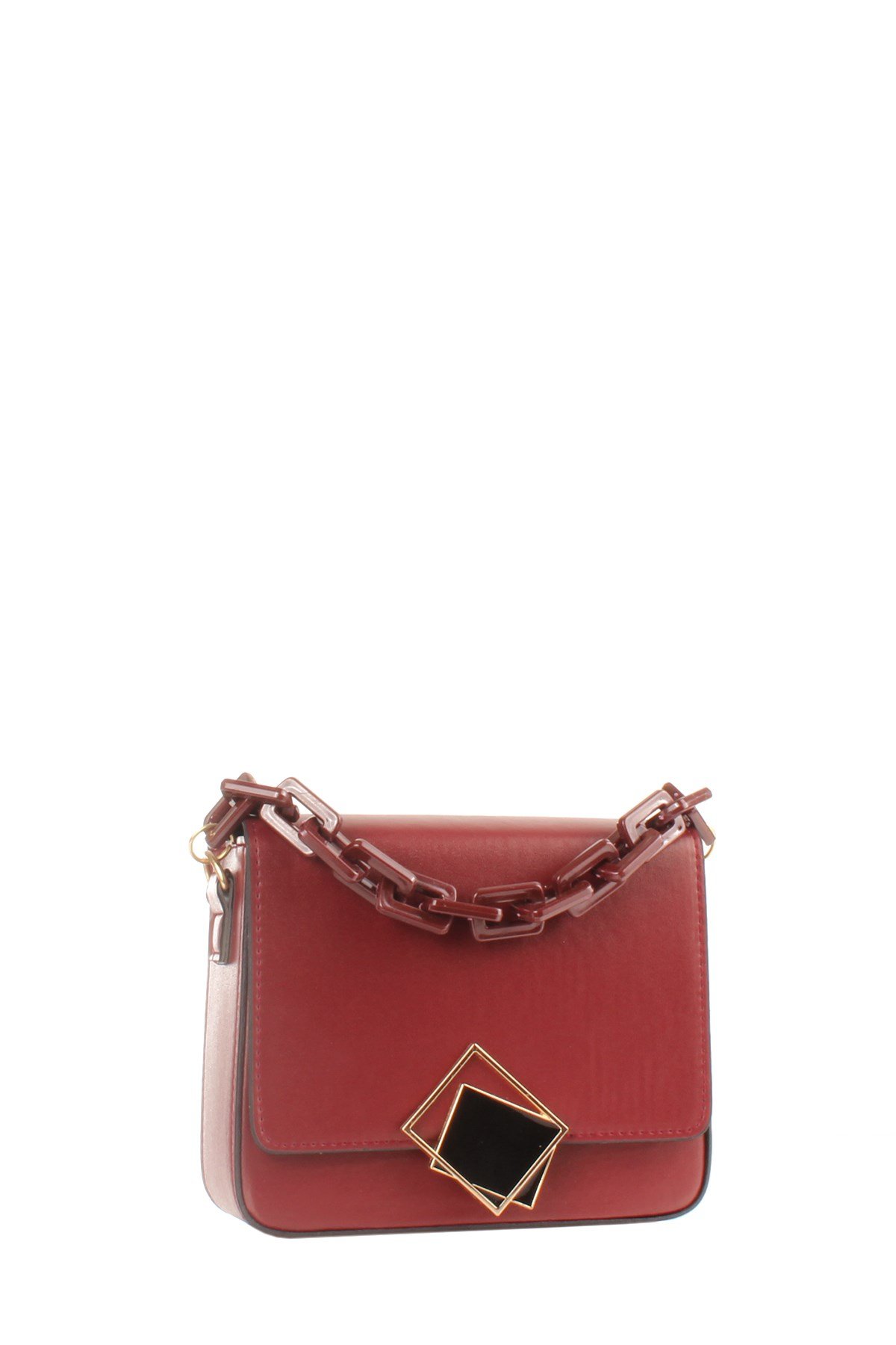 LWE20422-SLuwweLuwwe Bag'sKadın Zincir El Saplı Naturel Renk Kare El ve Omuz Çantası (20422)