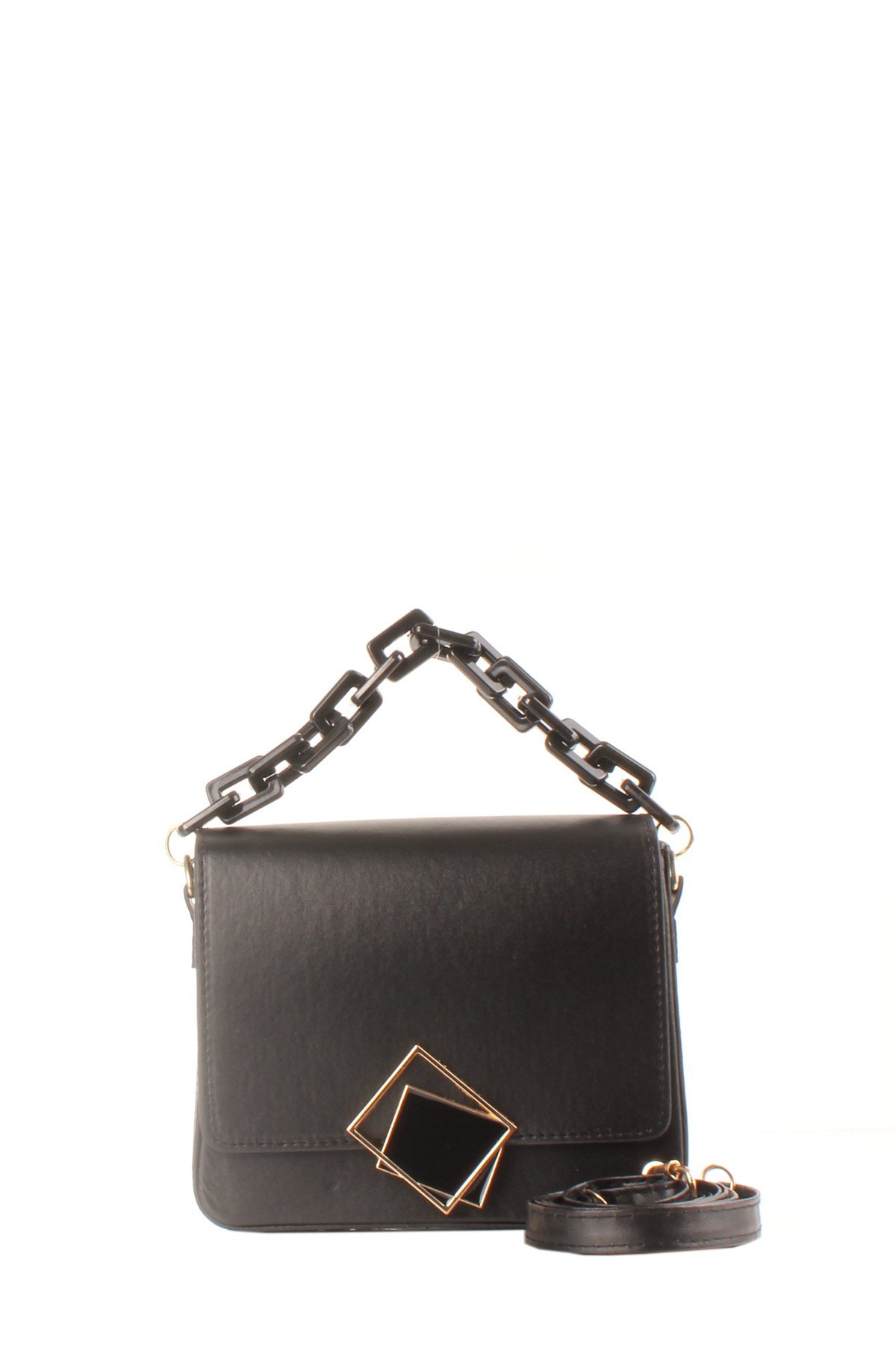 LWE20422-SLuwweLuwwe Bag'sKadın Zincir El Saplı Naturel Renk Kare El ve Omuz Çantası (20422)