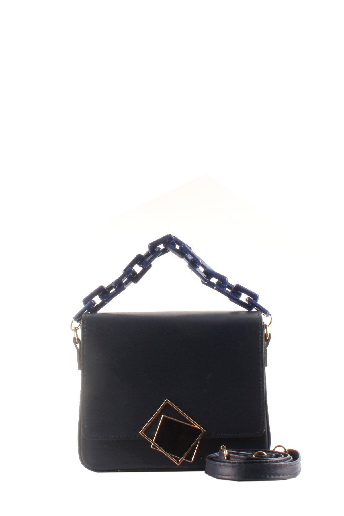 LWE20422-SLuwweLuwwe Bag'sKadın Zincir El Saplı Naturel Renk Kare El ve Omuz Çantası (20422)