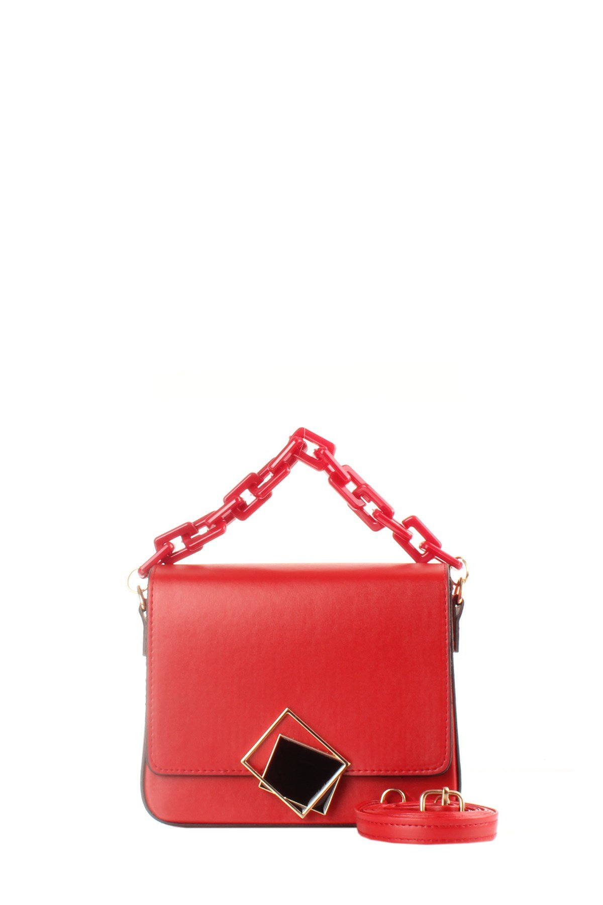 LWE20422-SLuwweLuwwe Bag'sKadın Zincir El Saplı Naturel Renk Kare El ve Omuz Çantası (20422)