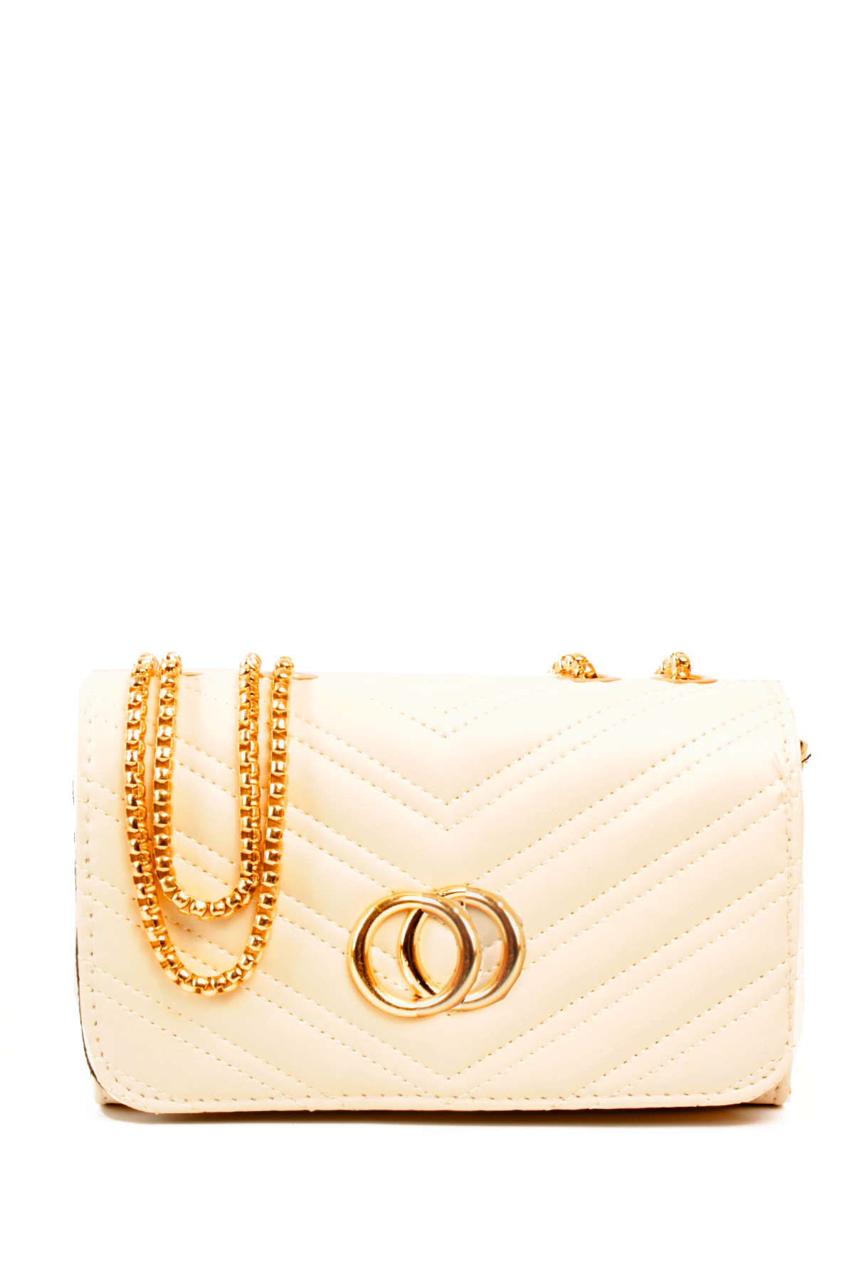 LWE20791-SyhTalhaLuwwe Bag'sKadın Zincir Omuz Askılı Şerit Desen Deri Logolu Mini Omuz Çantası (20791)