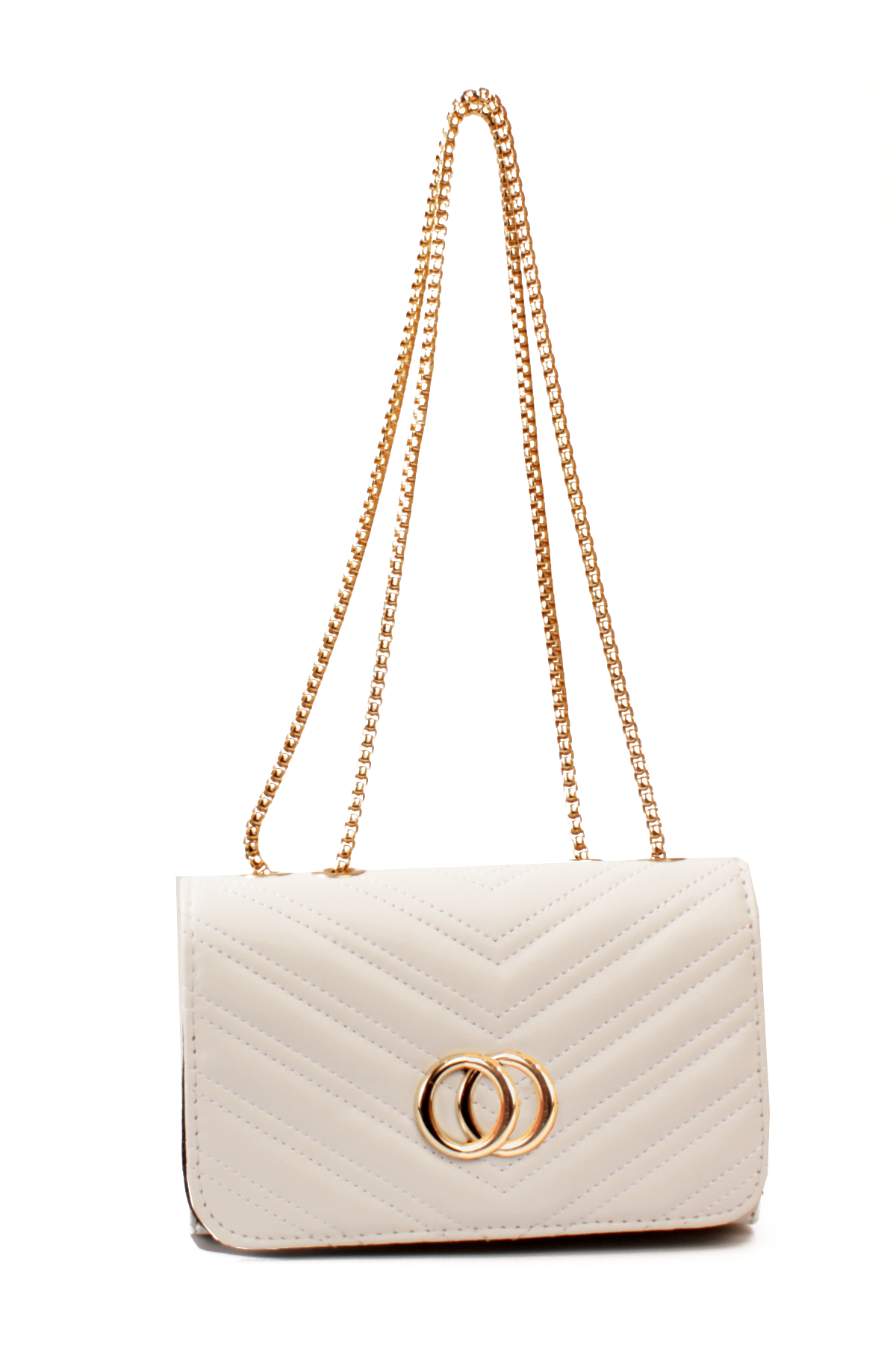 LWE20791-SyhTalhaLuwwe Bag'sKadın Zincir Omuz Askılı Şerit Desen Deri Logolu Mini Omuz Çantası (20791)