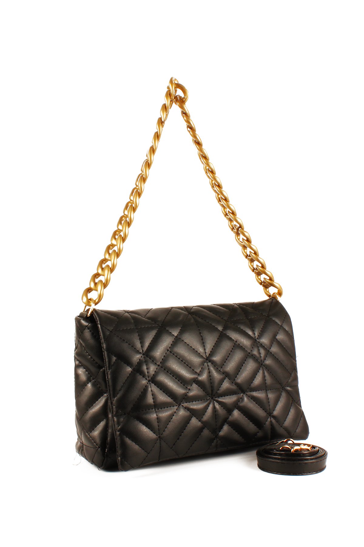 LWE10723-SyhTalhaLuwwe Bag'sKadın Zincir Saplı Omuz Askılı Nakışlı El ve Omuz Çantası (10723)