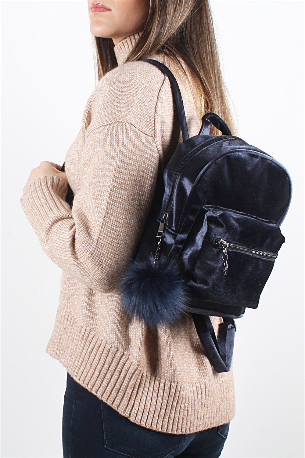 Luwwe Bag's İnci Kadife Sırt Çantası