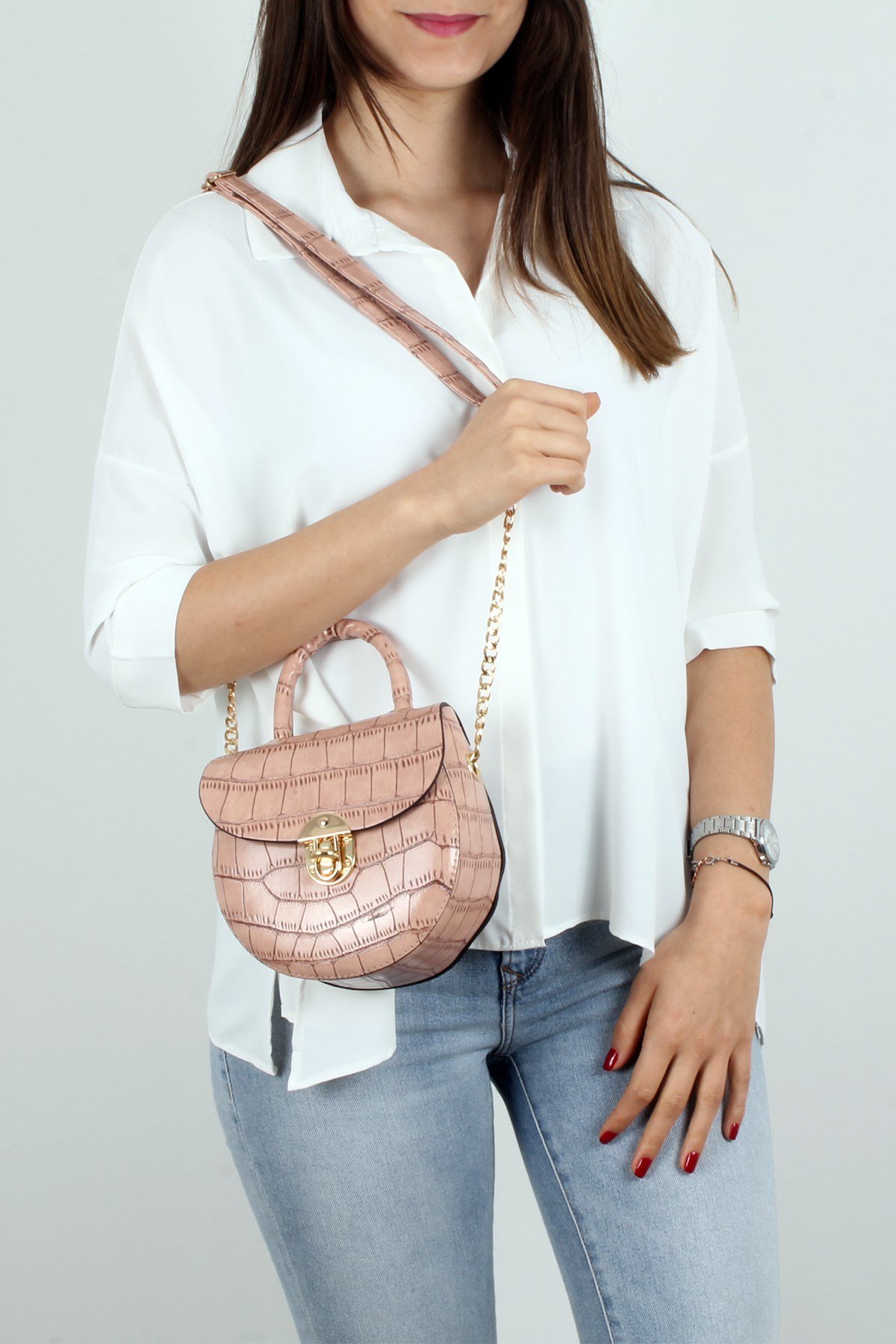 LWE20274-PdraLuwweLuwwe Bag'sPudra-Kadın El ve Omuz Çantası (LWE20274-Pdra)