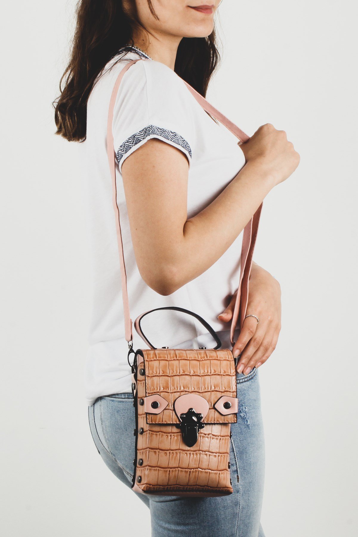 LWE20284-PdraLuwweLuwwe Bag'sPudra Kadın El ve Omuz Çantası (LWE20284-Pdra)