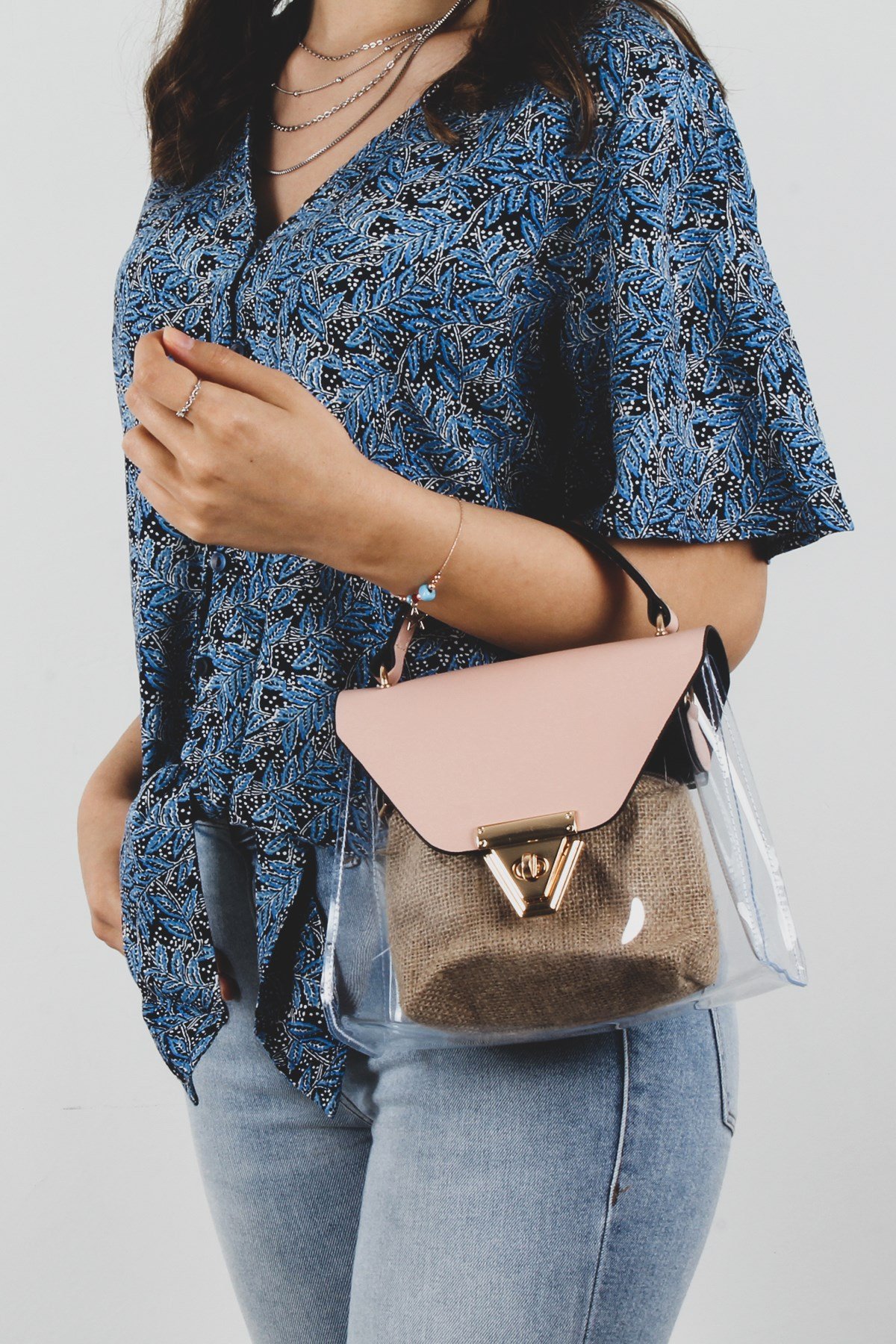 LWE20285-PdraLuwweLuwwe Bag'sPudra Kadın El ve Omuz Çantası (LWE20285-Pdra)