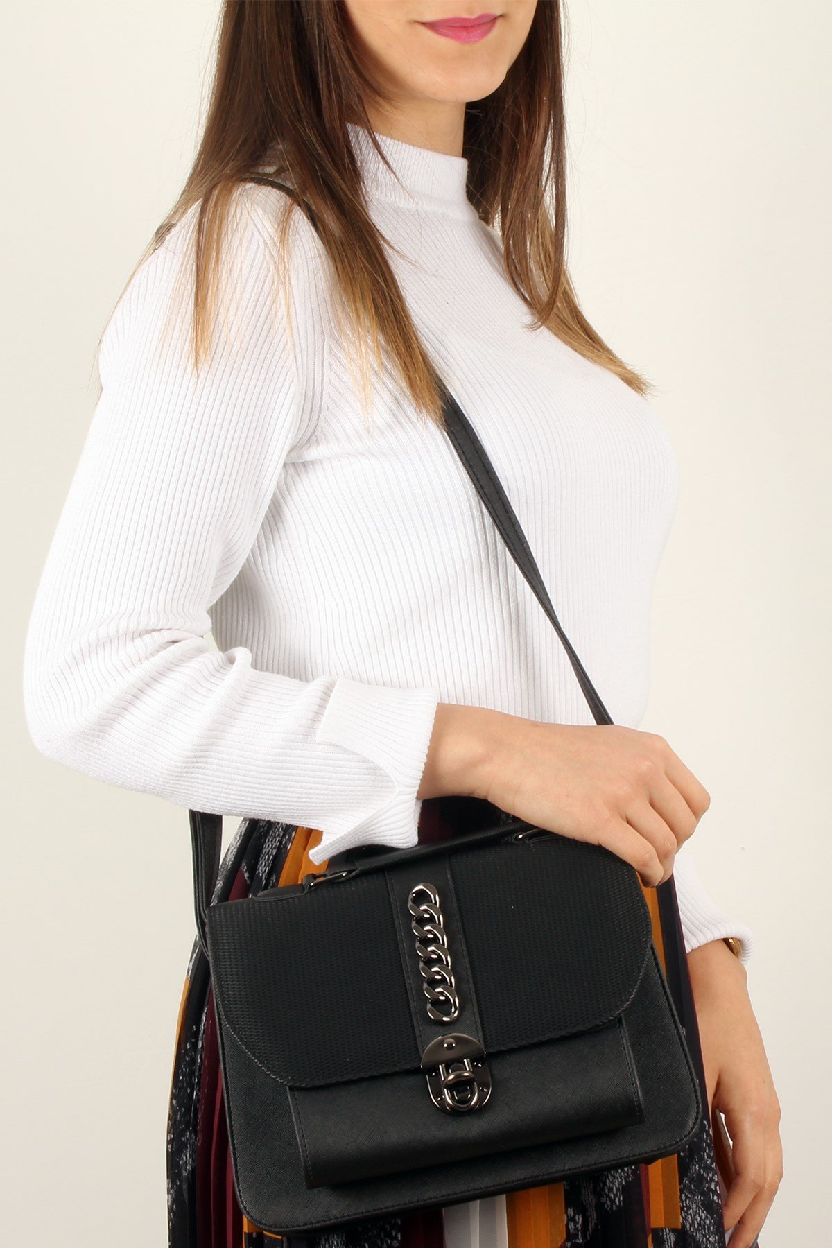 LWE20268-SLuwweLuwwe Bag'sSiyah-Kadın El ve Omuz Çantası (LWE20268-S)