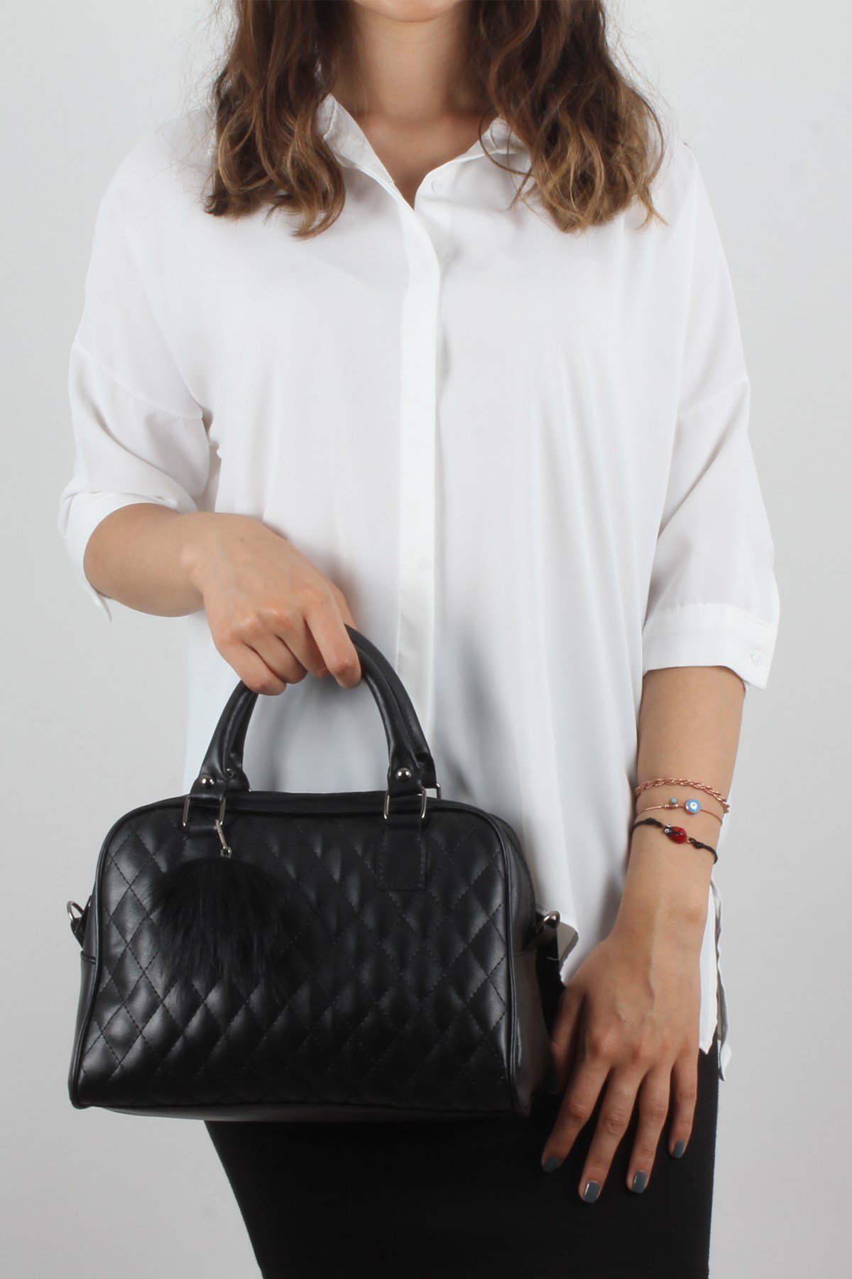 LWE20294-SLuwweLuwwe Bag'sSiyah Kadın El ve Omuz Çantası (LWE20294-S)