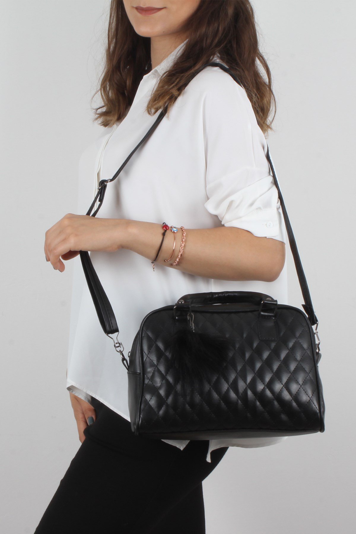 LWE20294-SLuwweLuwwe Bag'sSiyah Kadın El ve Omuz Çantası (LWE20294-S)