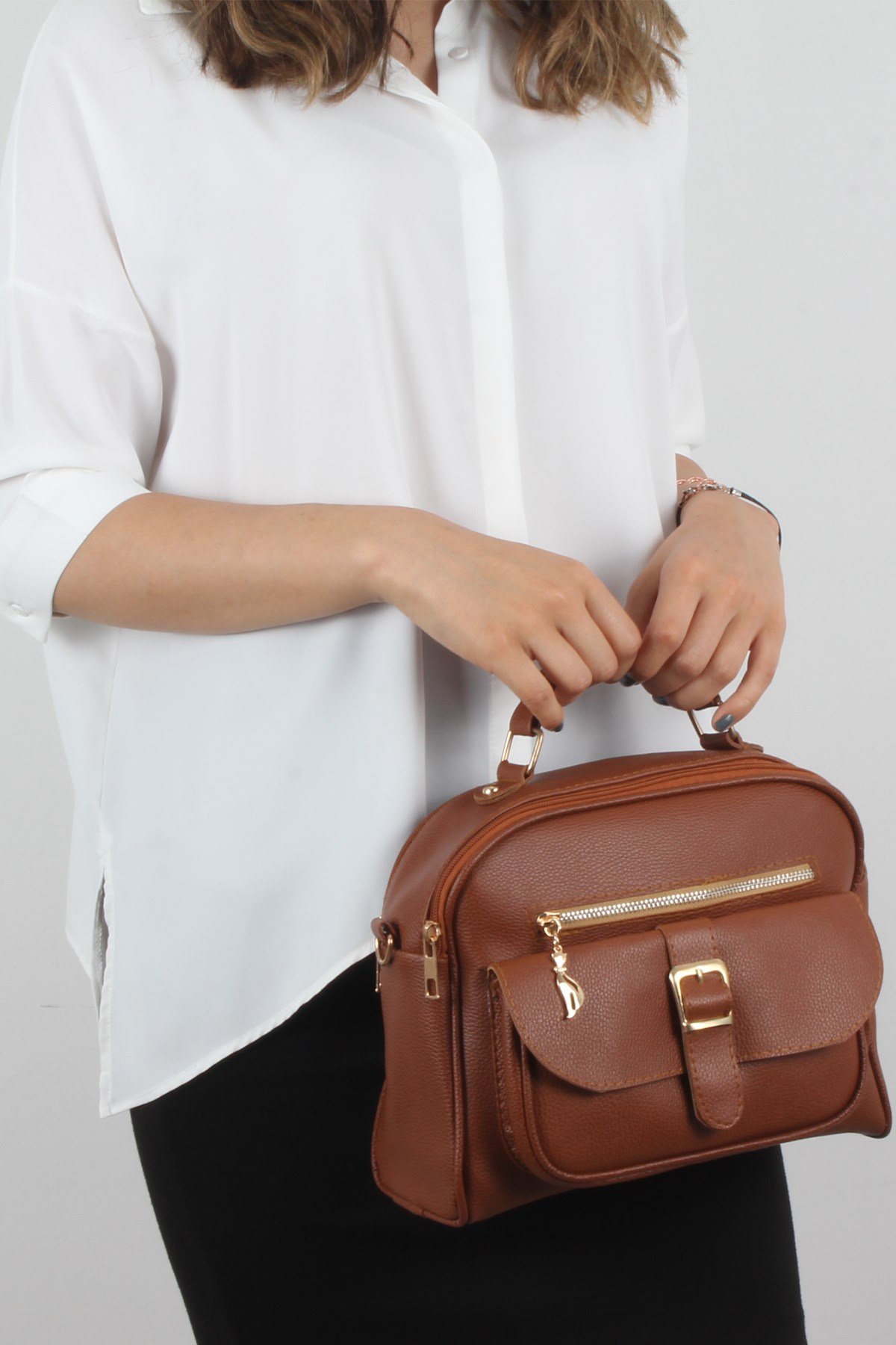 LWE20295-SLuwweLuwwe Bag'sSiyah Kadın El ve Omuz Çantası (LWE20295-S)