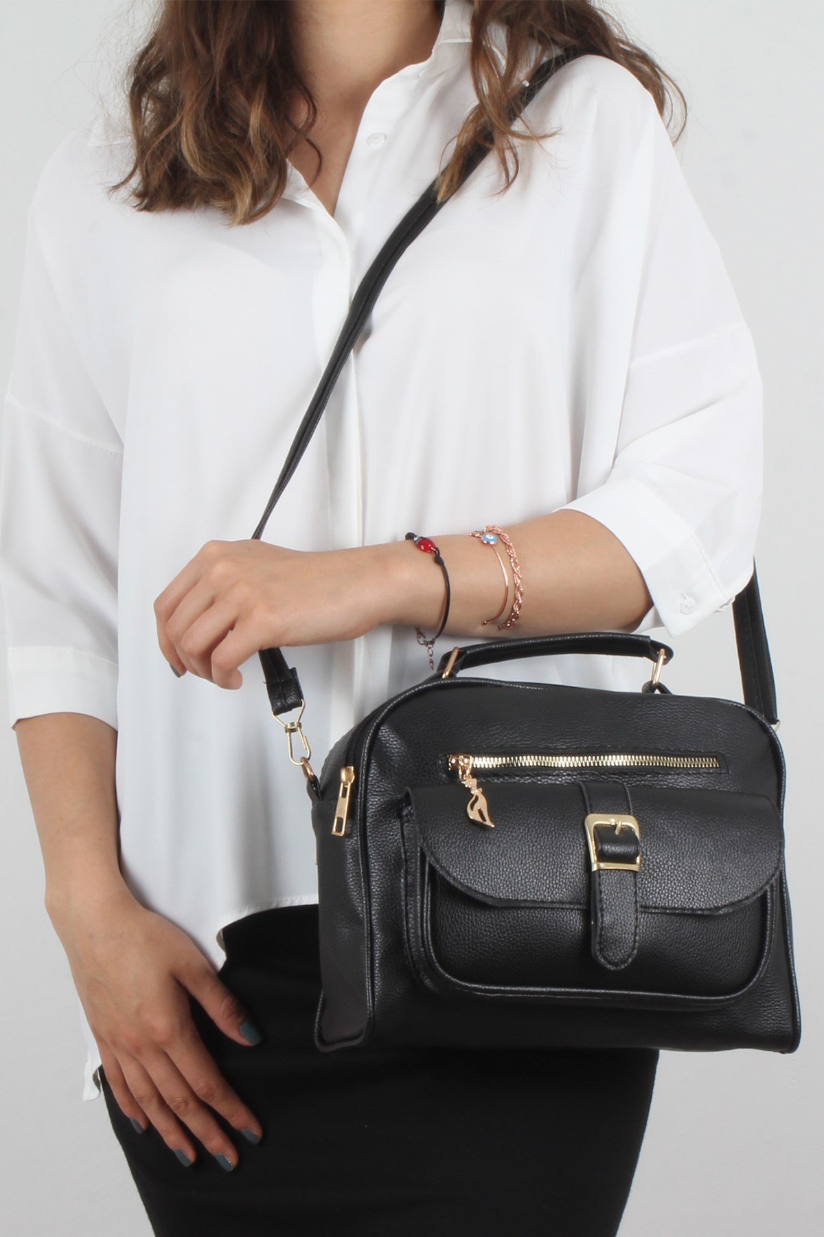 LWE20295-SLuwweLuwwe Bag'sSiyah Kadın El ve Omuz Çantası (LWE20295-S)