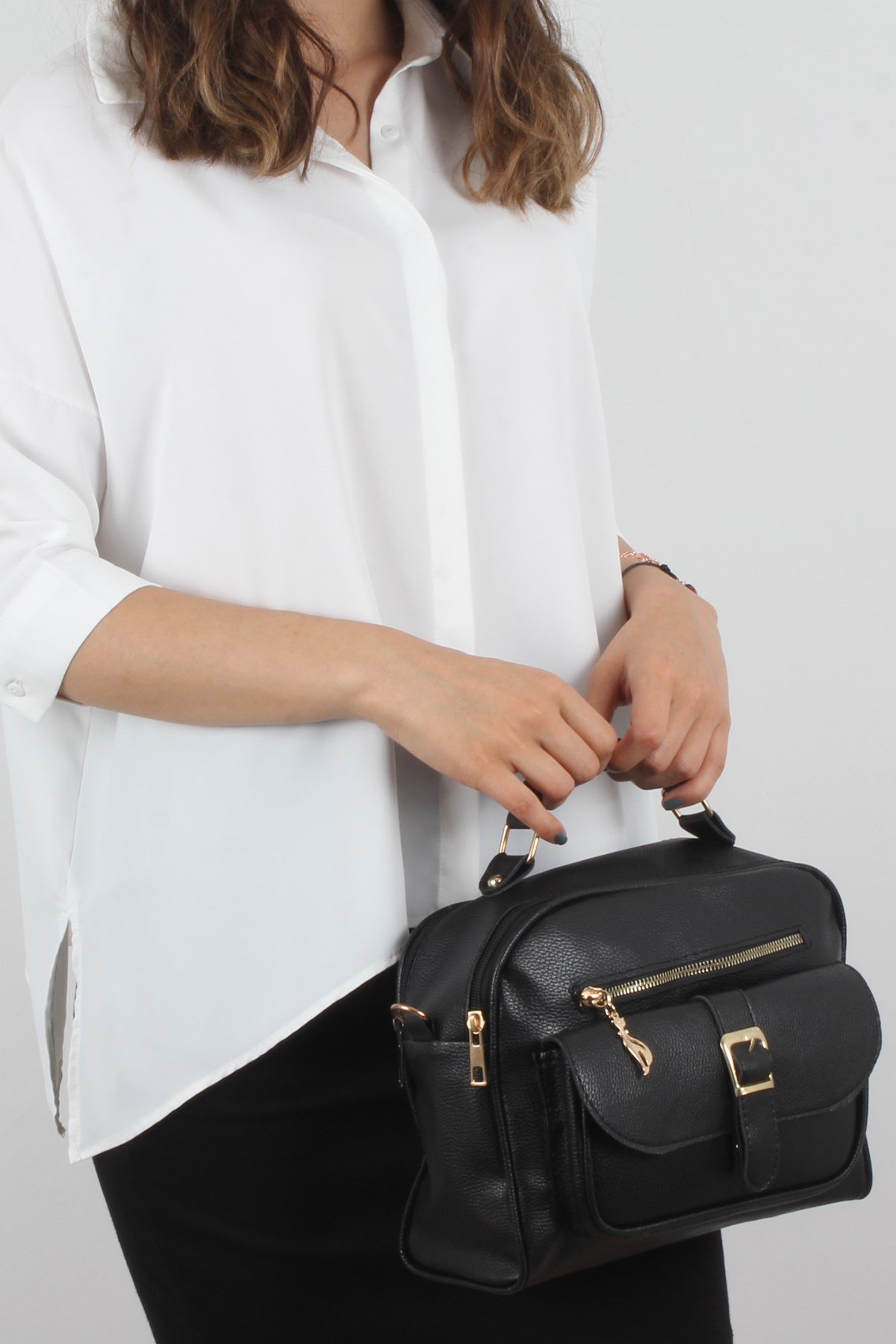 LWE20295-SLuwweLuwwe Bag'sSiyah Kadın El ve Omuz Çantası (LWE20295-S)