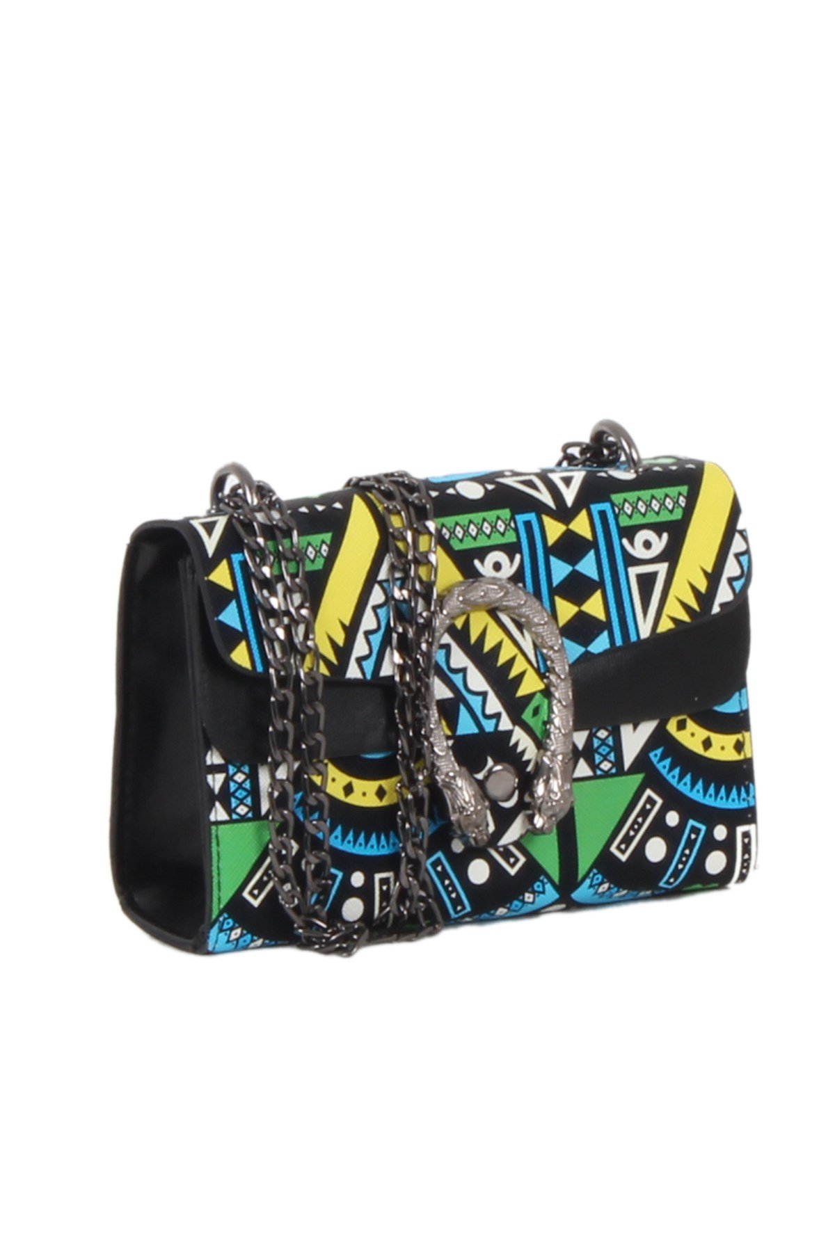 LWE20290-Syh.MotifliLuwweLuwwe Bag'sSiyah Motifli Kadın Omuz Çantası (LWE20290-Syh.Motifli)